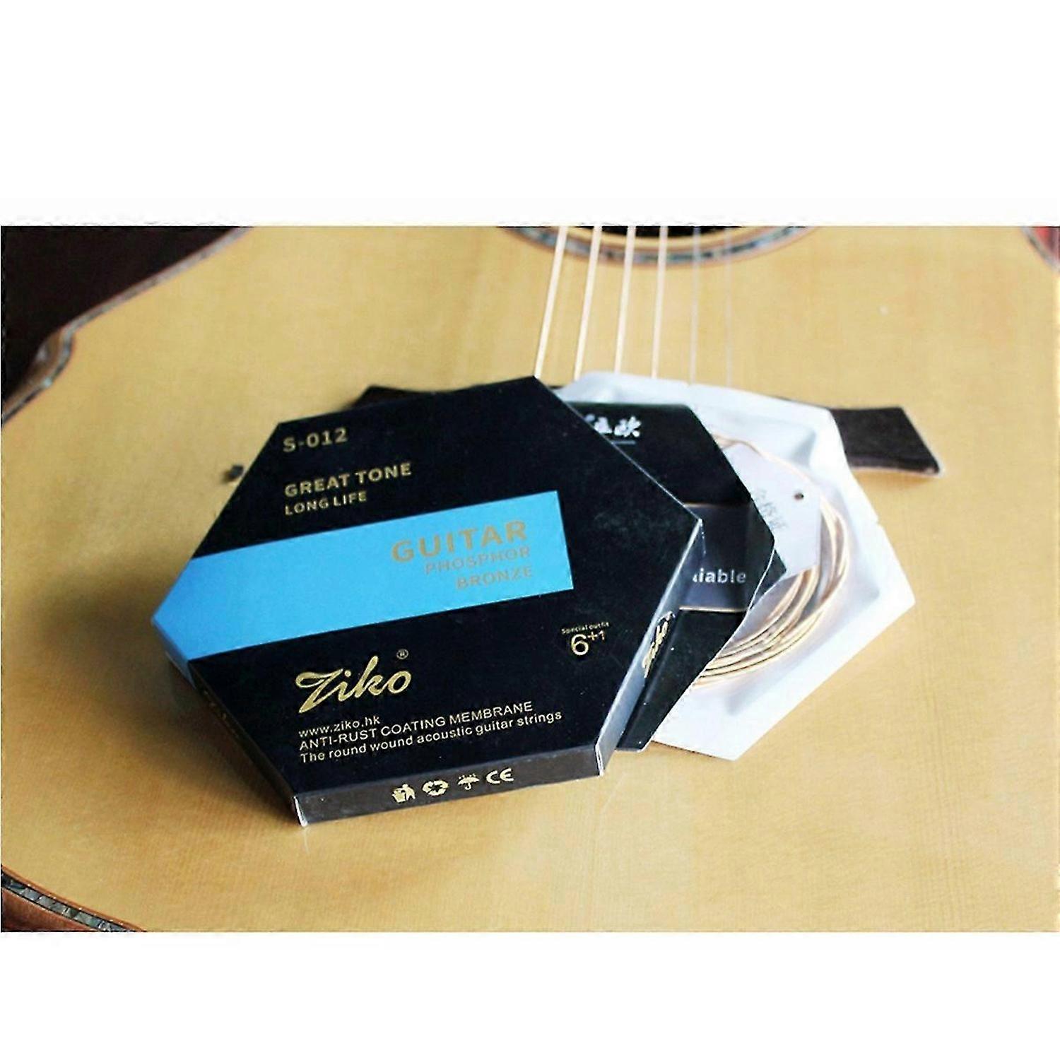 Coated Phosphor Bronze Guitar Strings,6Pcs