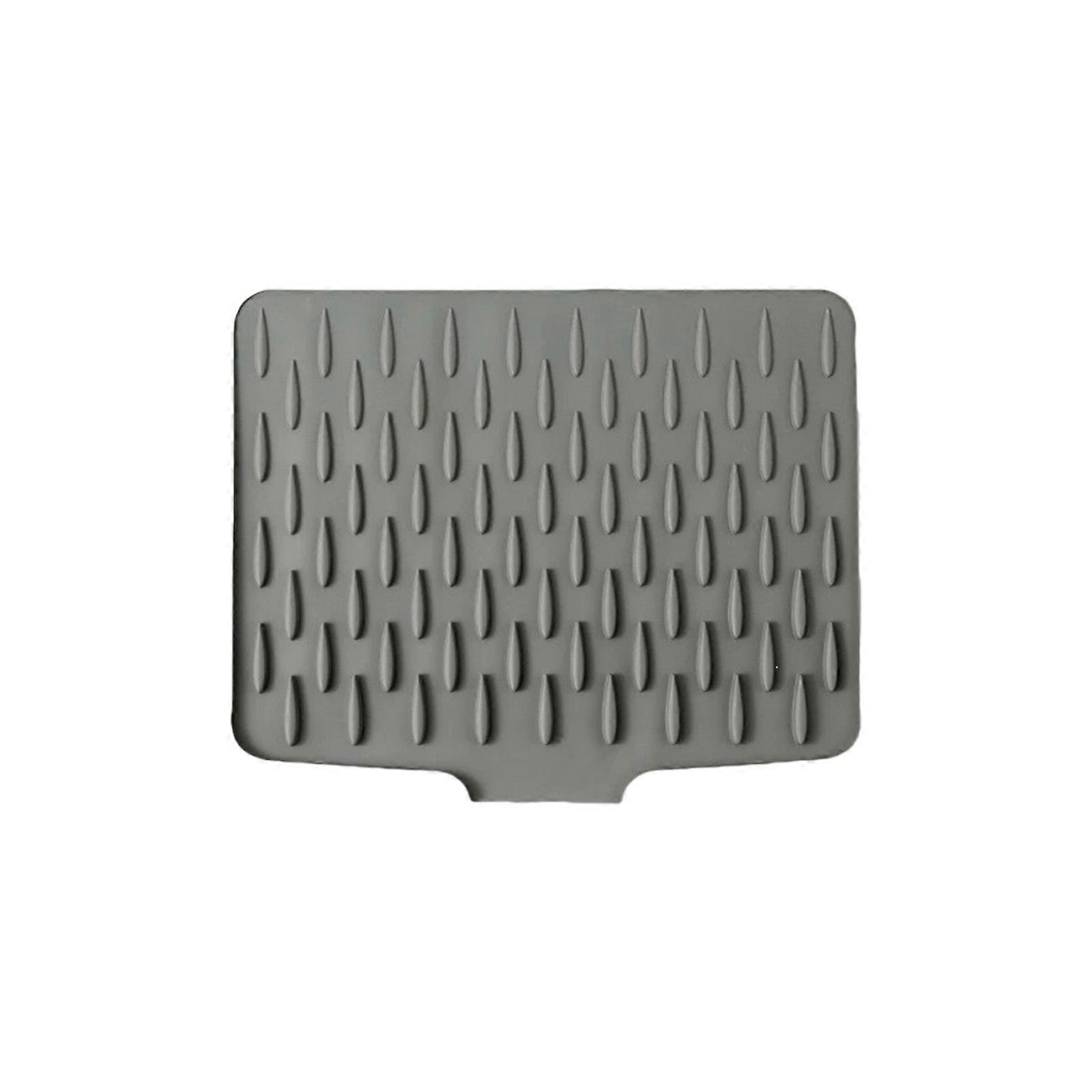 Nonslip Angled Drying Mat For Kitchen Countertops Silicone Drainage Pad Multifunctional Drain Solution  S