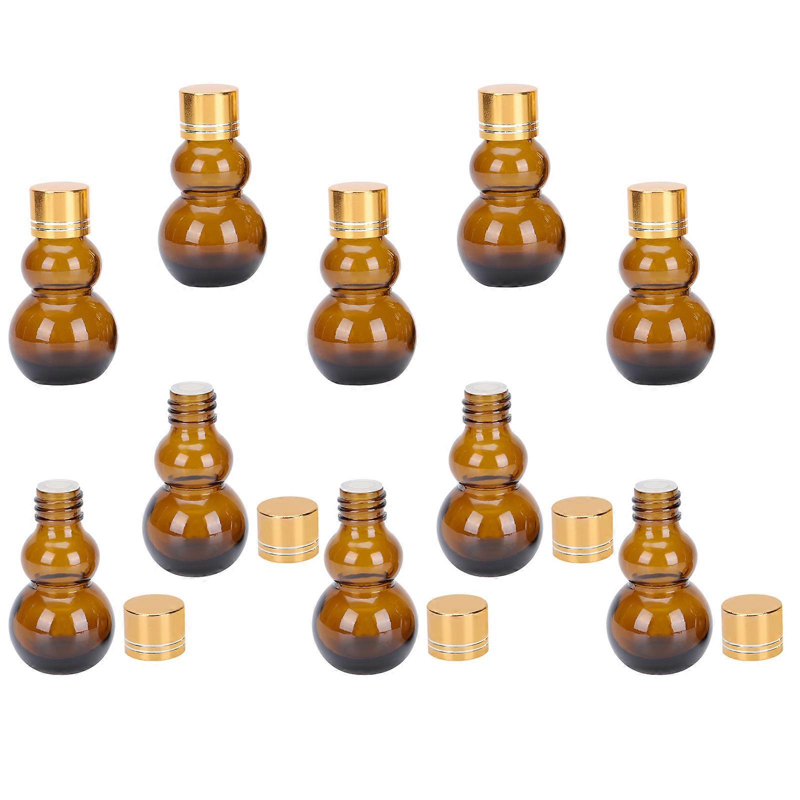 Portable Gourd Bottle Dispensing Medicine Bottle for Travel 10Pcs Pack