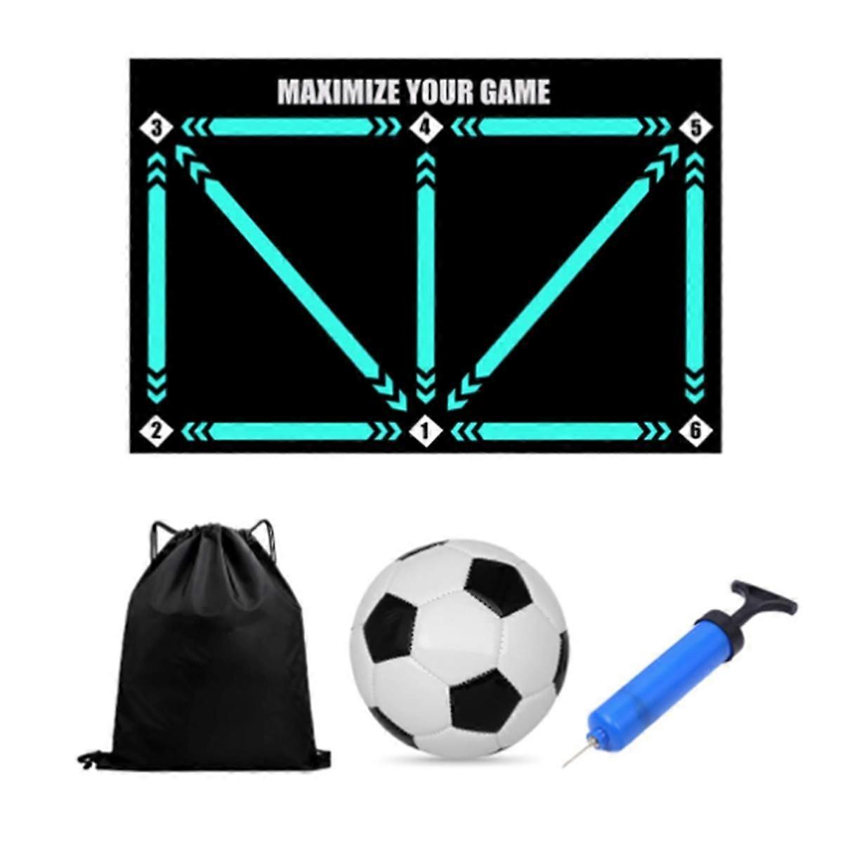 Ποδόσφαιρο Footwork Training Pad Set Ποδόσφαιρο Training Mat Φορητό Dribbling Sports Aid Soccer Mat
