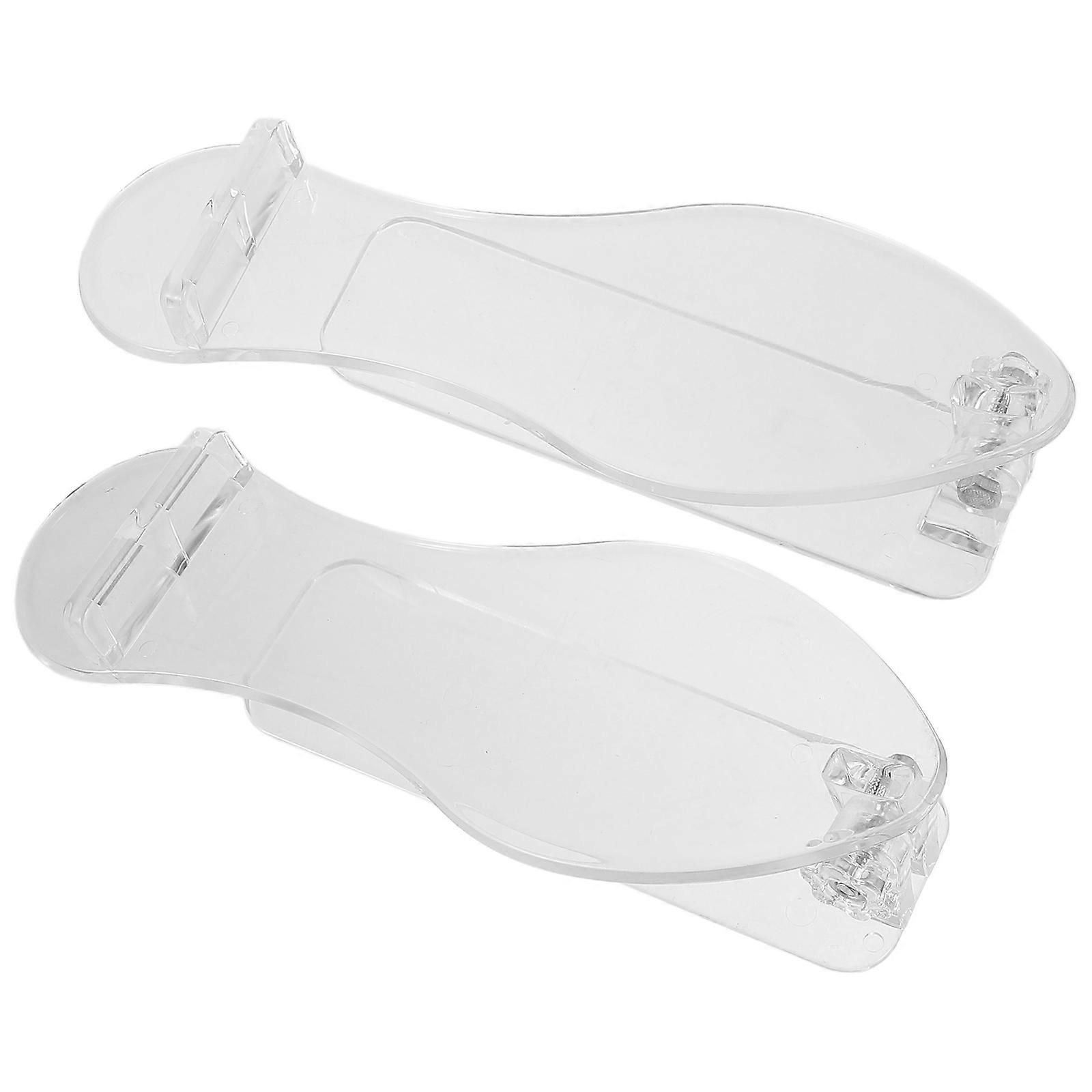 Transparent Plastic Shoe Storage Rack for Home Display 6Pcs Shoe Stands