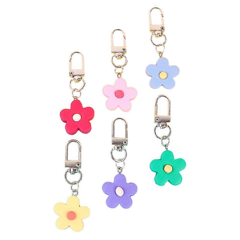 Candy Flower Diy Accessory for Key Chain Metal and Ceramic Assorted Color for Gift Giving 1Set