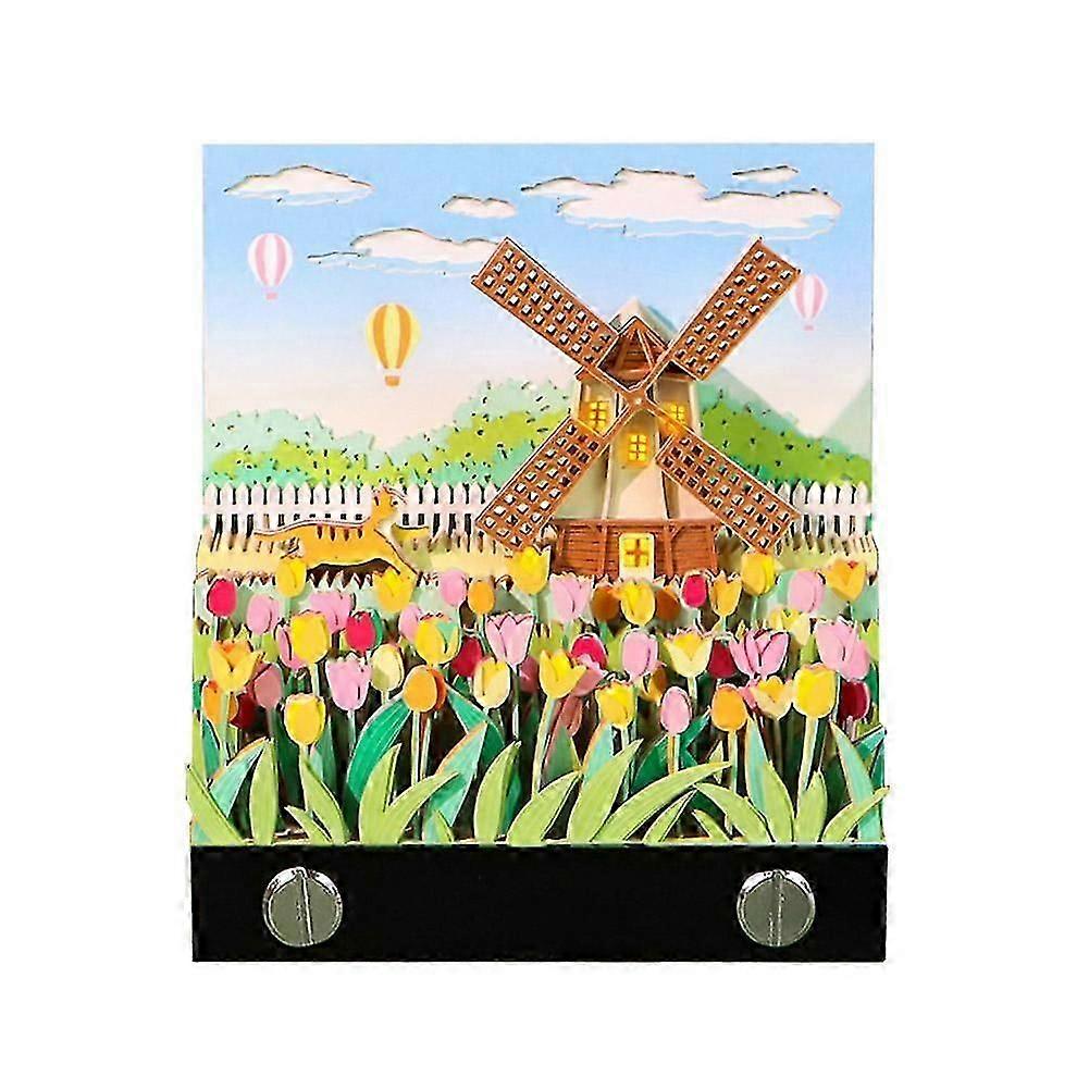 Calendar 2026,3D Memo Pad Time Piece Calendar 2026 Windmill Creative