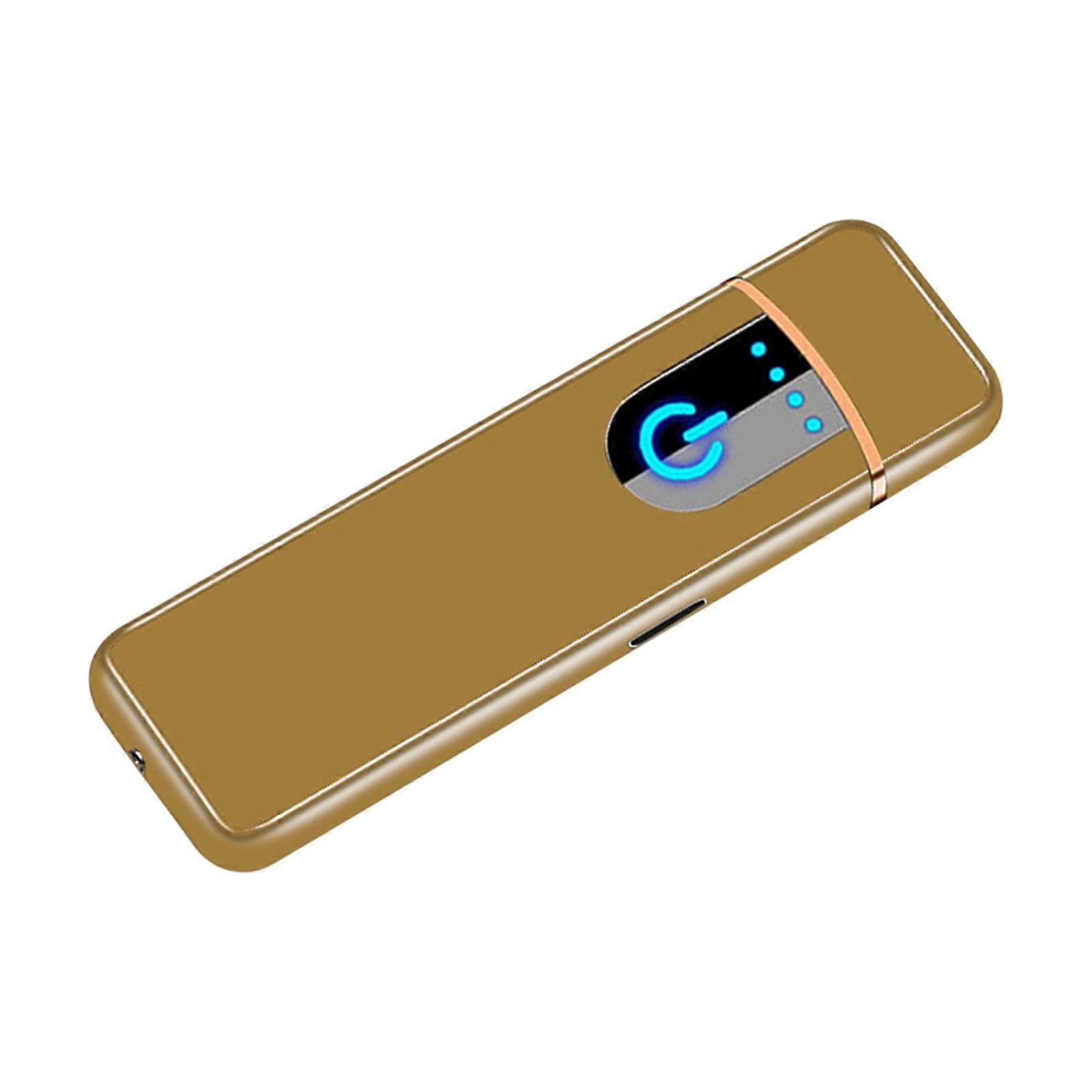 YangJinLian Mini Plasma Lighter, USB Rechargeable Windproof Lighter with Charging Indicator, Cool Pattern