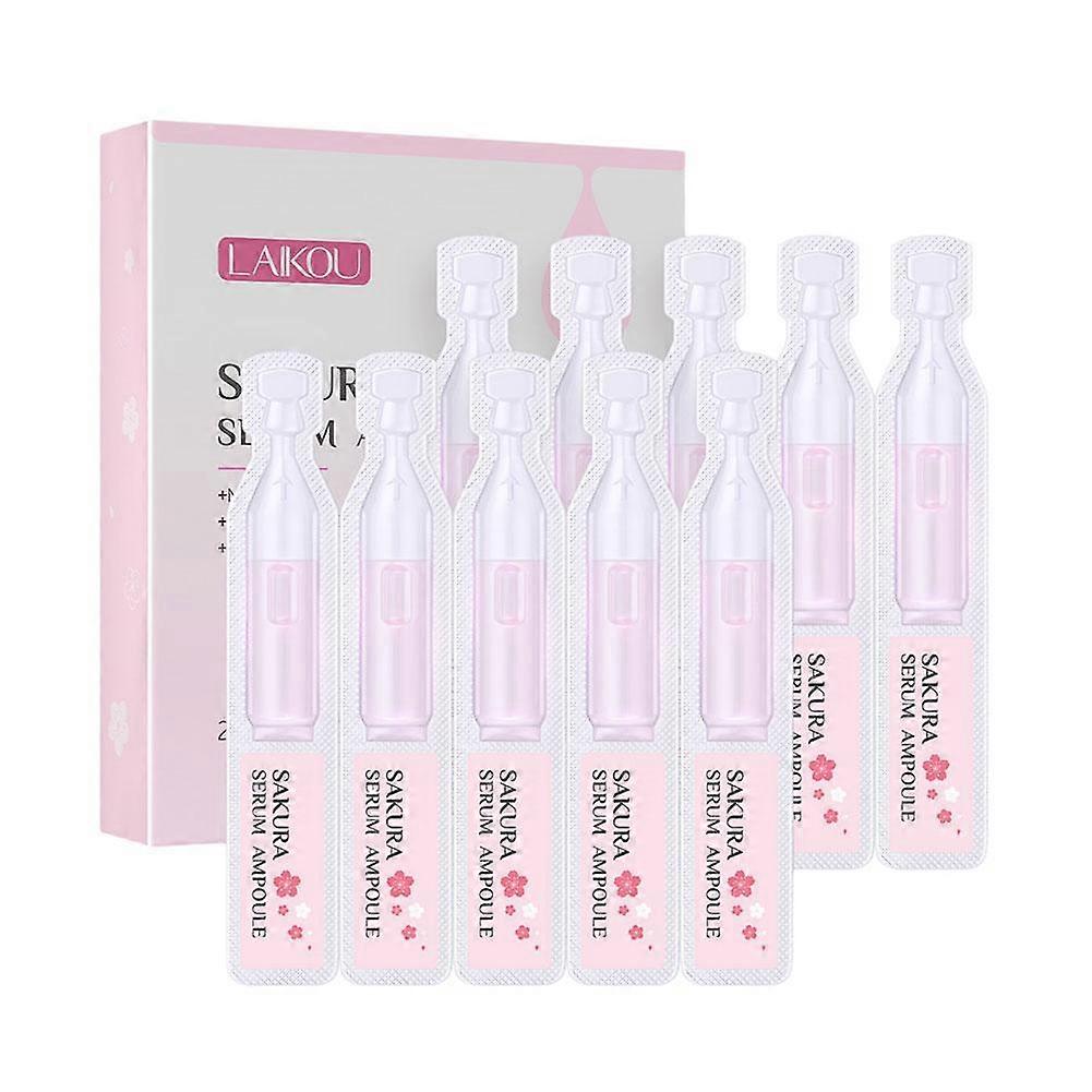 10-Pack 2ml Hydrating Essence Serum for Skin Moisture Elasticity and Fine Line Improvement