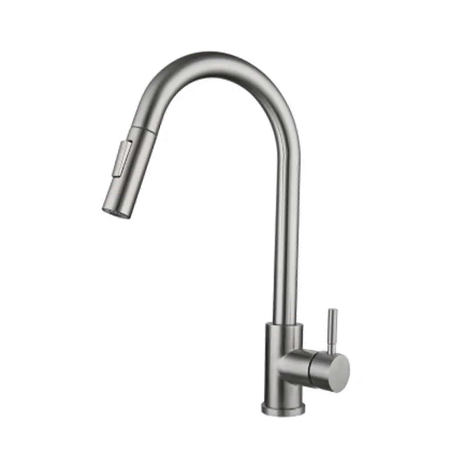 Smart Touch PullOut Hose Water 360 Degree Rotating Brushed Mixer Faucet Single Handle Gold G916 Kitchen Faucet