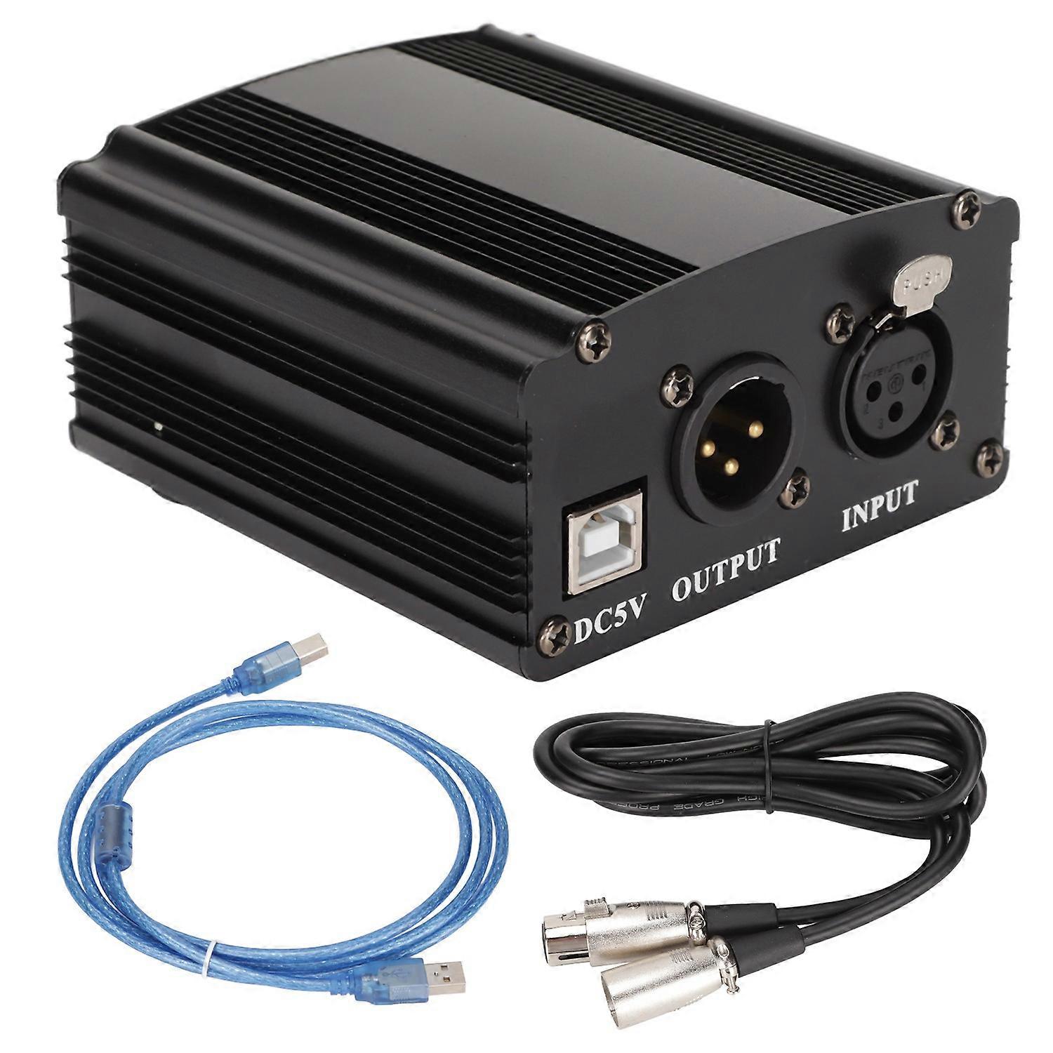 Feature:
1. [USB 48V] It delivers reliable 48V Phantom power directly from USB cable for condenser m