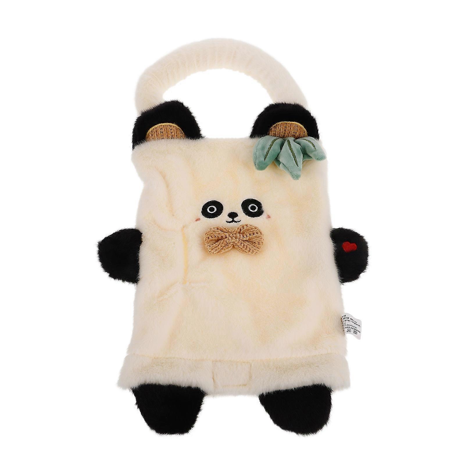 Hanging Plush Panda Tissue Box Holder for Car Use Tissue Dispenser