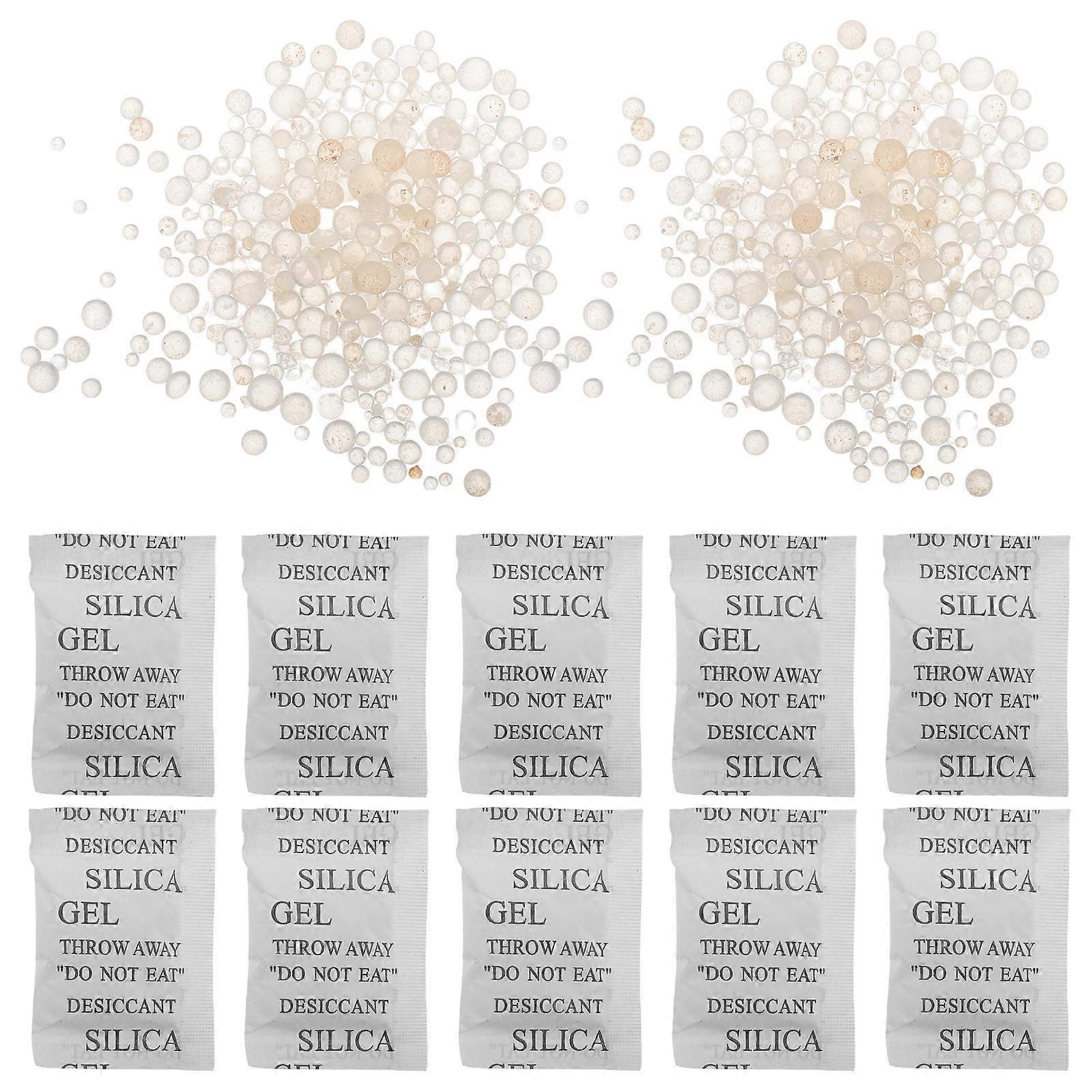 Moisture Absorbers Silica Gel Packets 200 Pcs Effective For Drying Electronics Food Jewelry And Maintaining Dry Environment