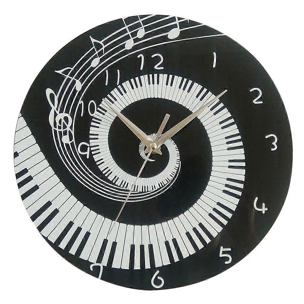 Hanging Wall Clock Piano Style Acrylic Clock for Room Decor 3Pcs