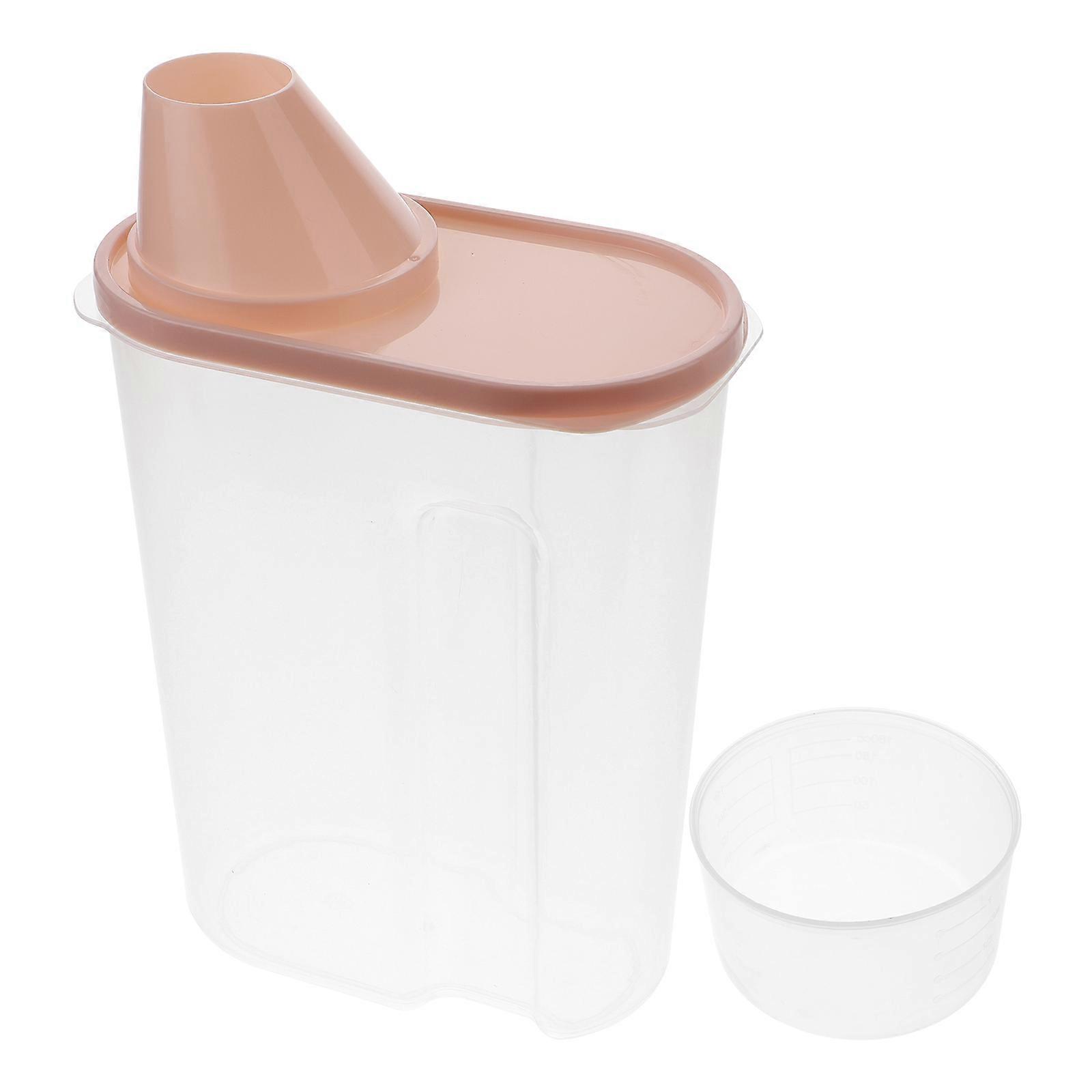 Cereal Box Containers Grain Storage Tank for Kitchen Use 3Pcs Plastic Sealed Can