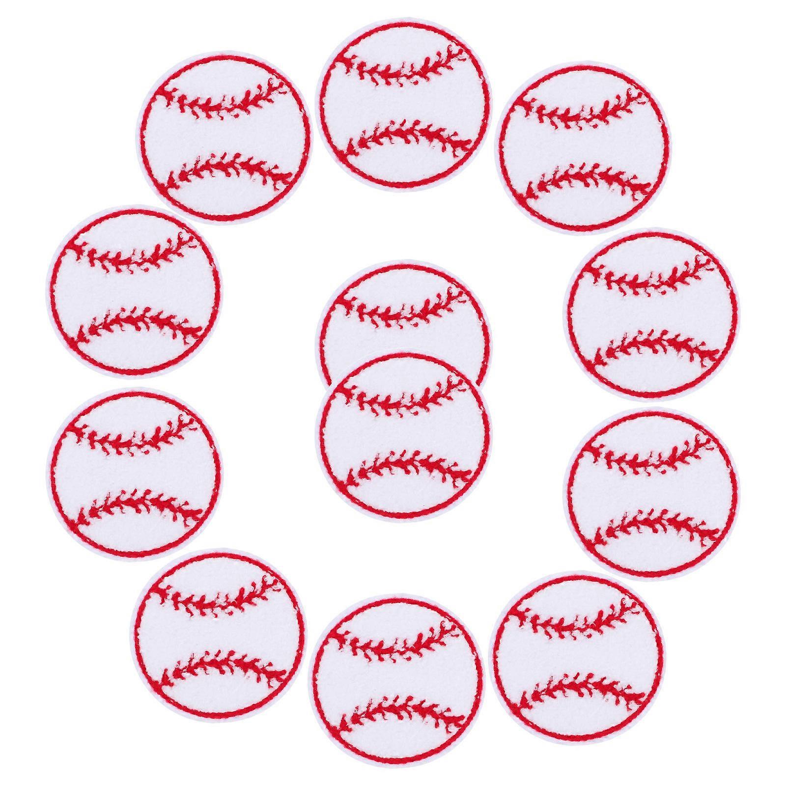 Hat Patches Towel Embroidery for Decoration 48Pcs Iron on Baseball Patches