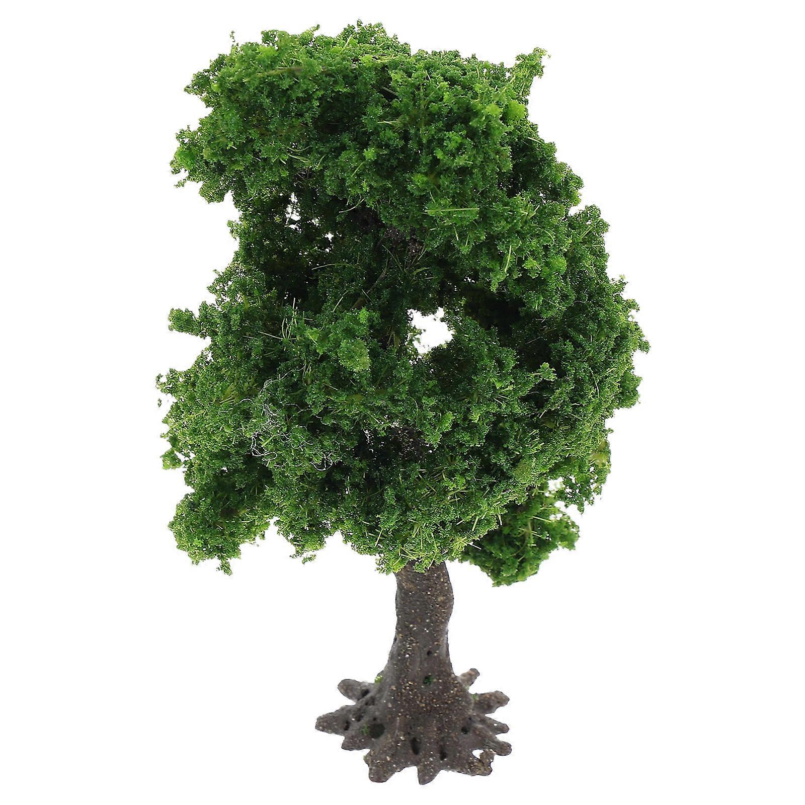 Micro Landscape Essential Miniature Tree Model Tower Shape Green 1Set