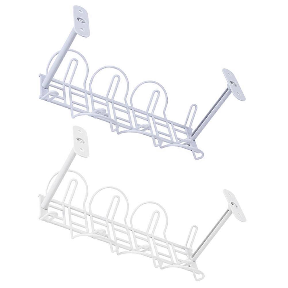 Cord Organizer for Desk Cable Management Tray 4Pcs Under Table