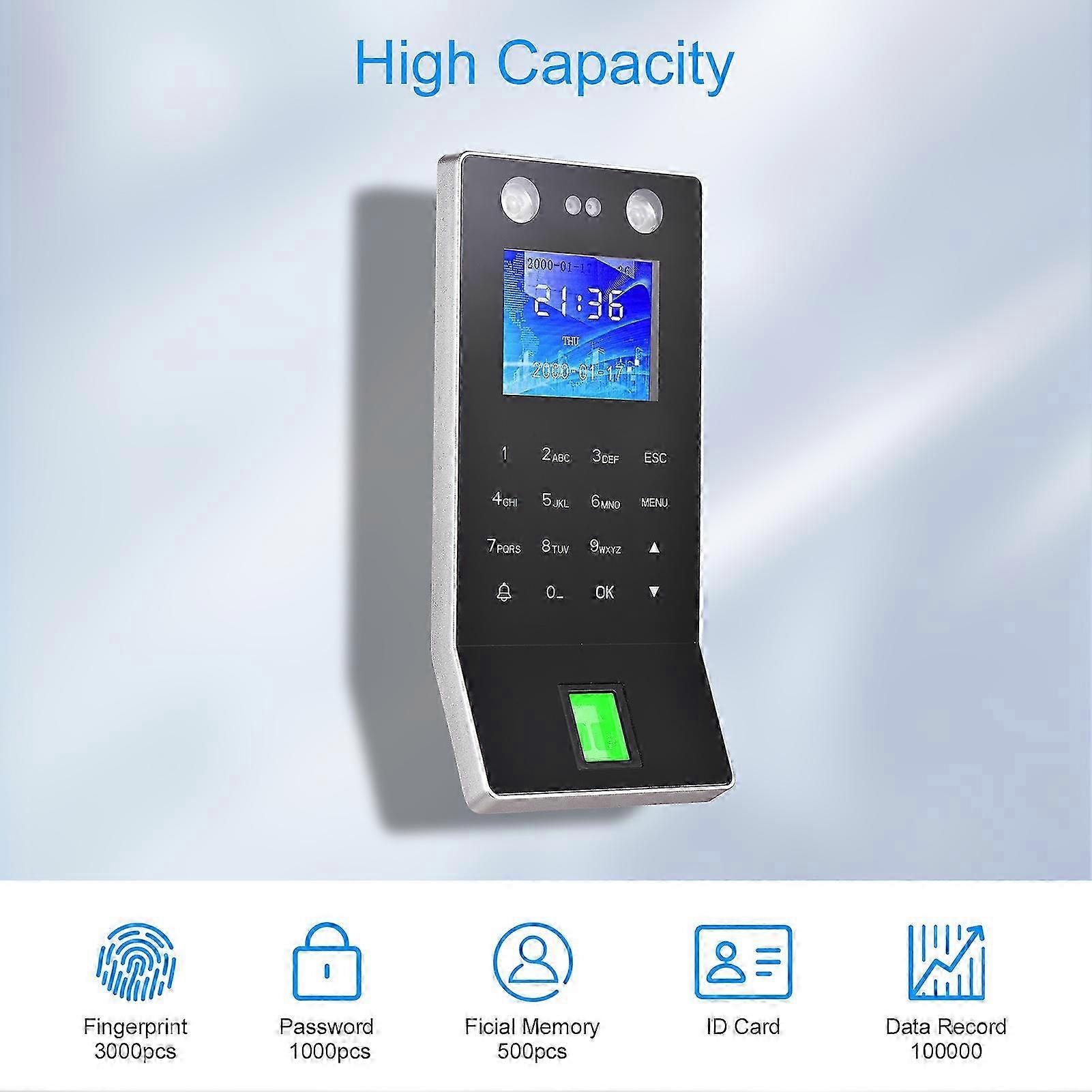 Easy-to-Use Employee Time Clock Attendance Machine – Fingerprint & ID Card