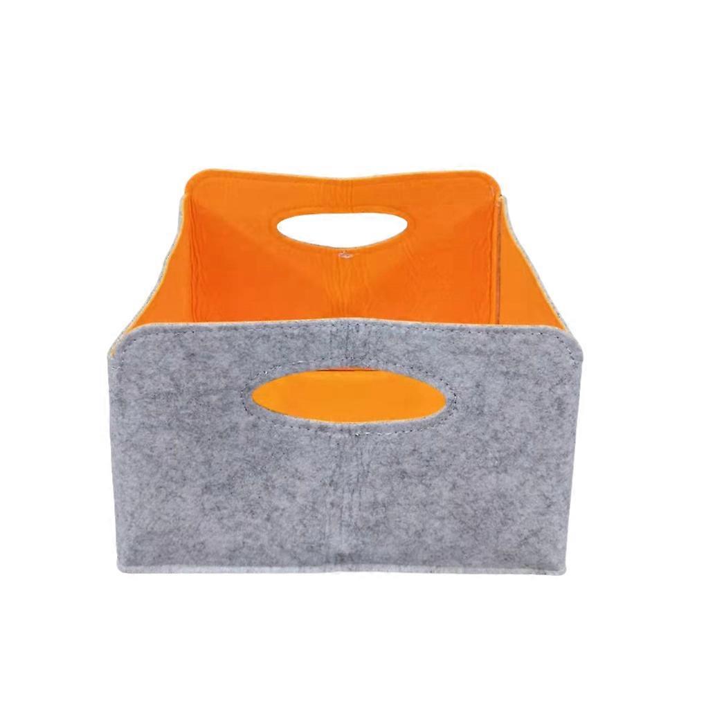 Felt Foldable Storage Bin Organizer For Home Office Dorm Closet - Comfortable Touch And Multi Nursery Laundry Organize