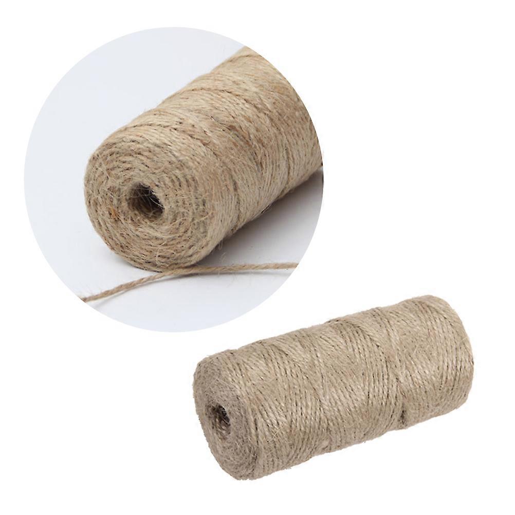 Cylindrical Hemp Rope 6 Pcs 100g Natural Twisted For Craft Making DIY Tools