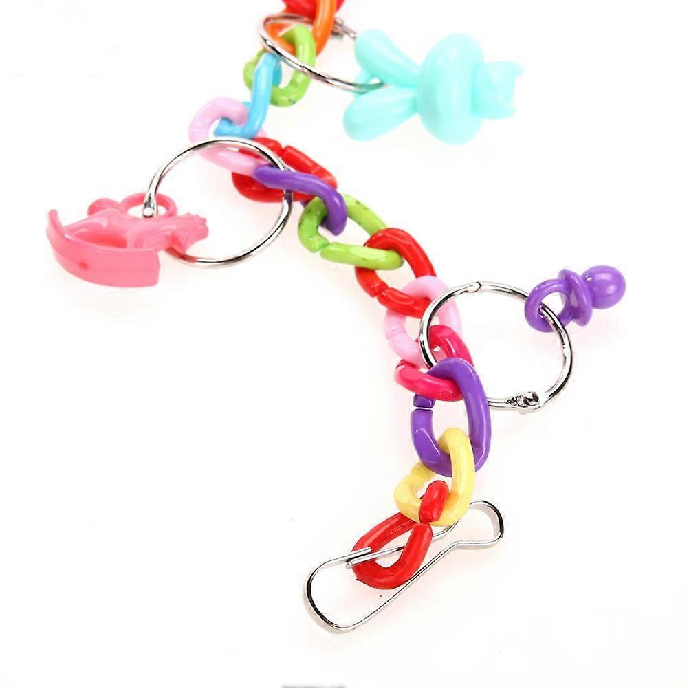 Parrot Chew Toys Bird Cage Swing Chain Toys for Entertainment