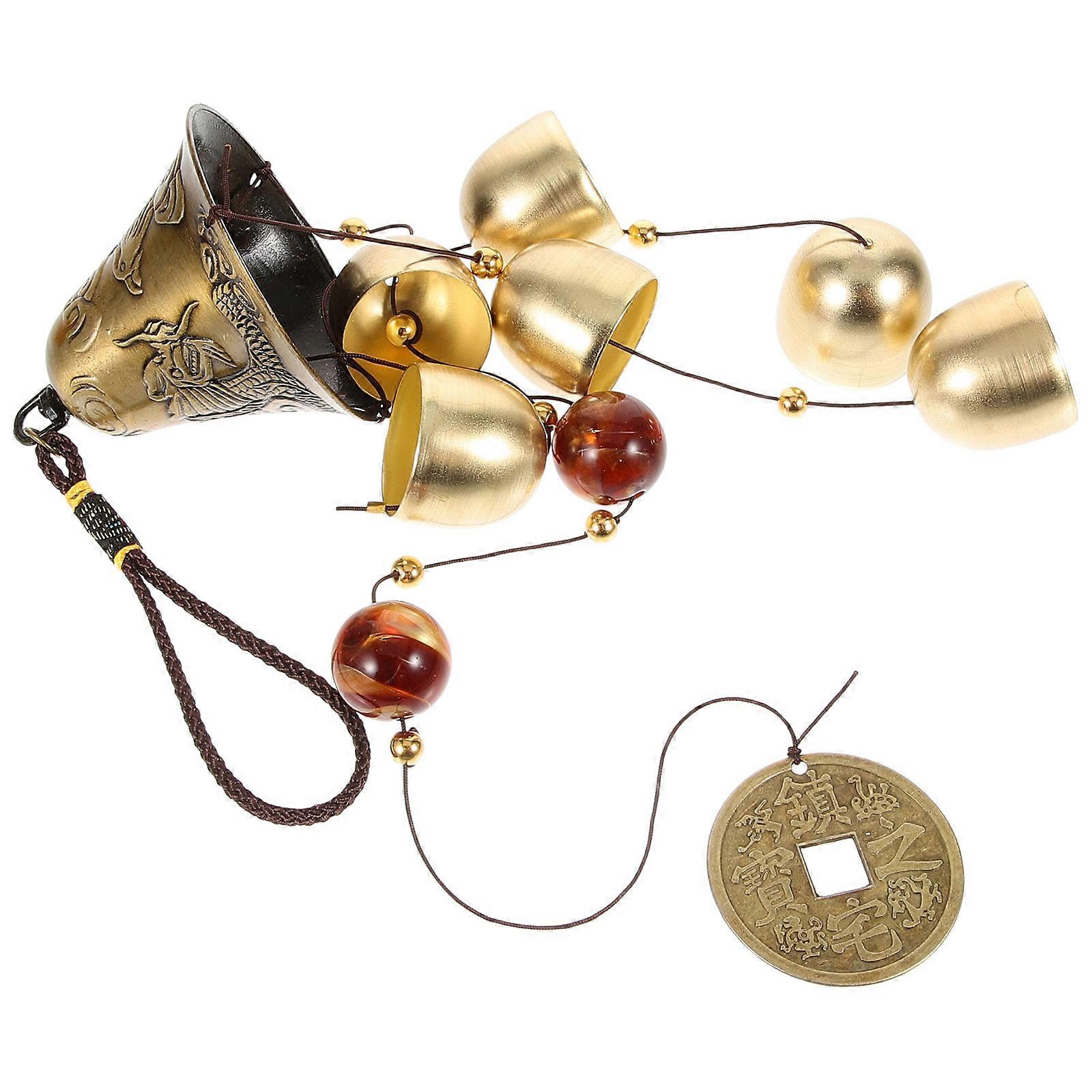 Retro Windchime Luck Windchime Pendant for Hanging 5Pcs Set