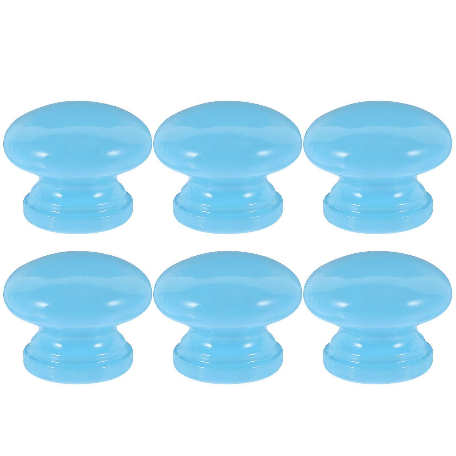 Furniture Knobs Pull Handle Wood Handle for Home Use 30Pcs Sky-Blue