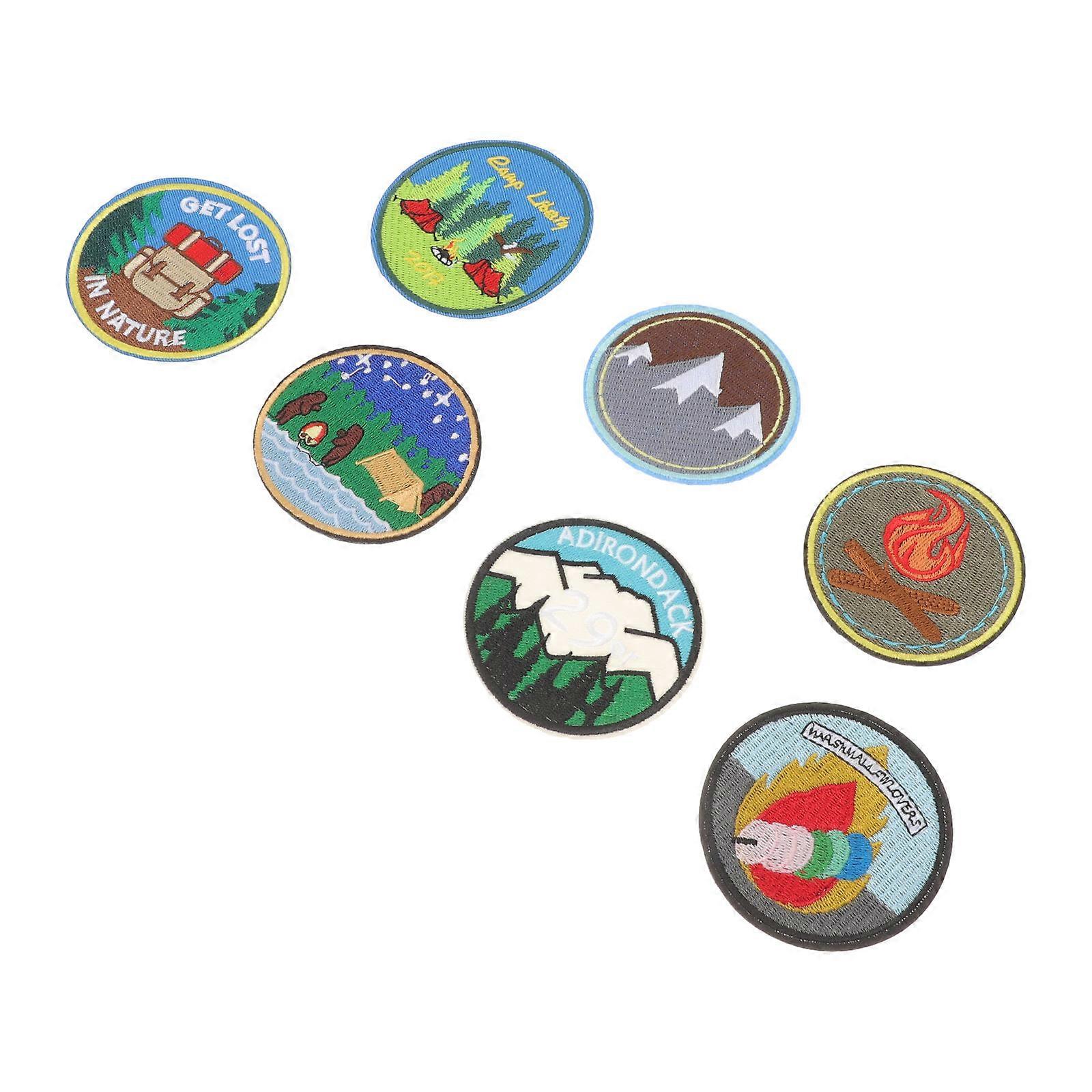 21Pcs Cartoon Embroidery Patches for Clothes Applique DIY Set