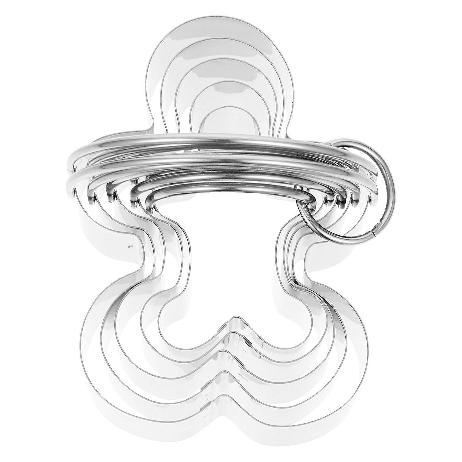 Creative Biscuit Molds Stainless Steel Cookie Cutters for Baking Use 5Sets