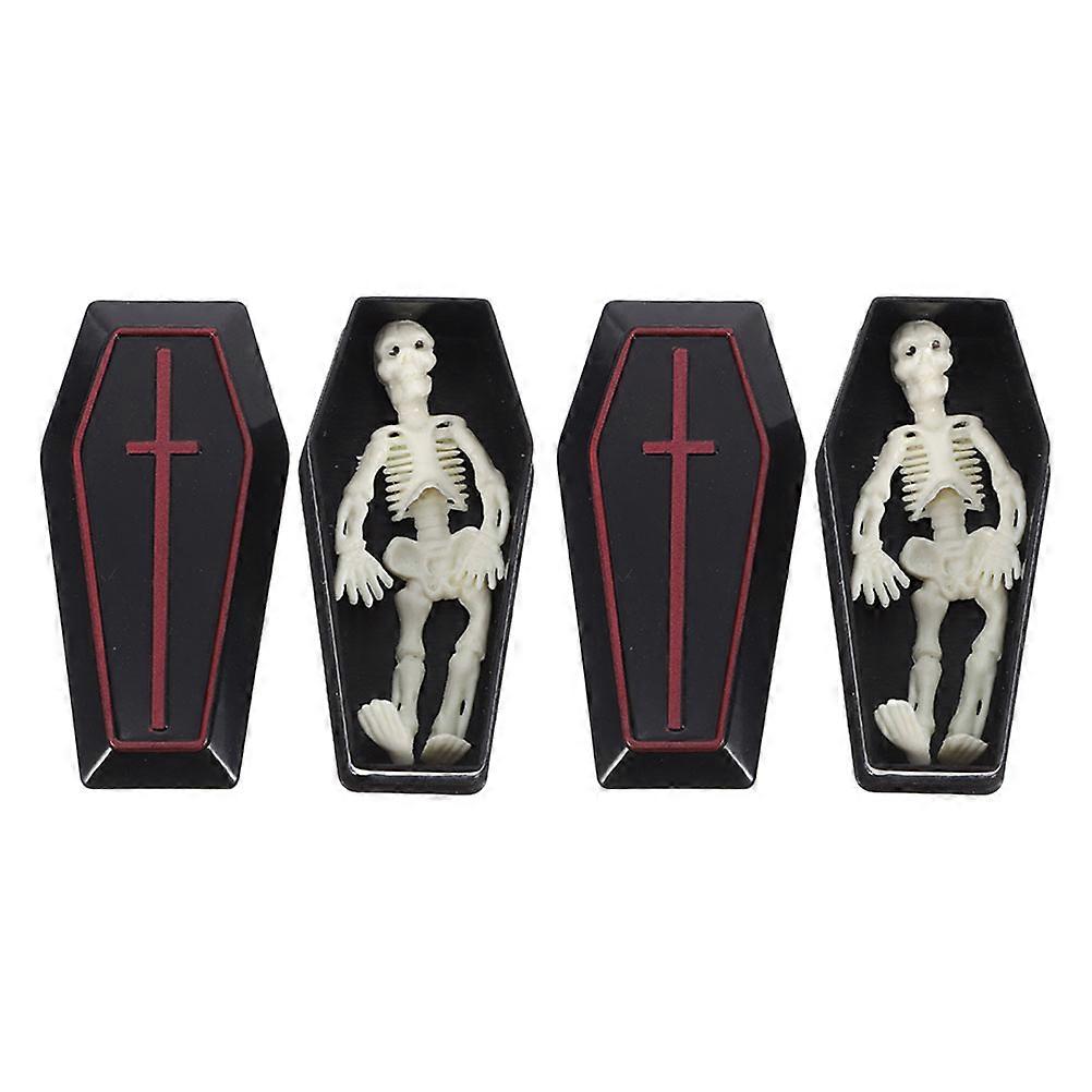 Halloween Mini Coffin Boxes for Halloween Prank Props 6Sets