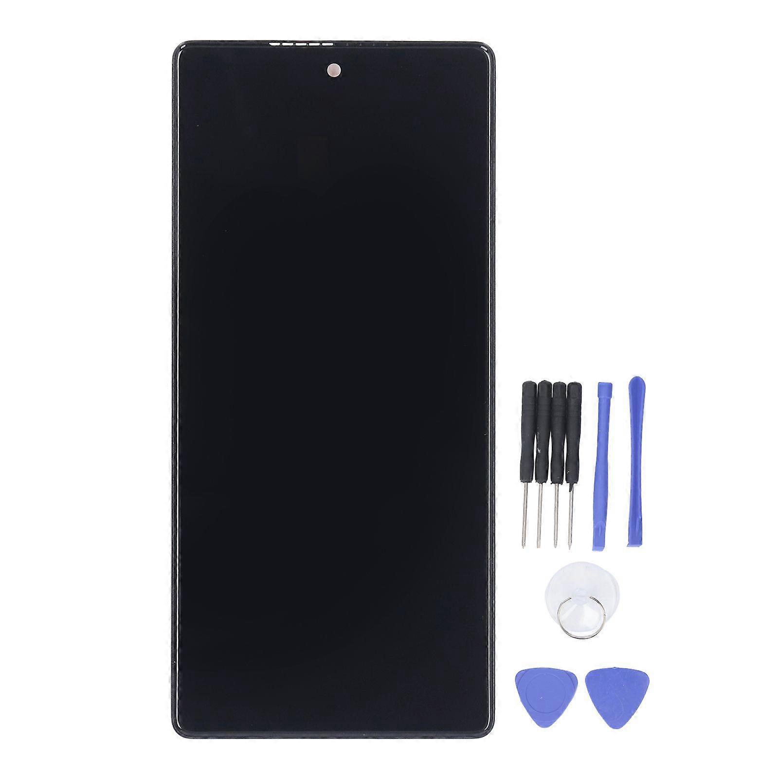 Screen Assembly for Pixel 6A Screen Replacement Display Touch Display Digitizer Assembly with Fingerprint Function and Repair Tools