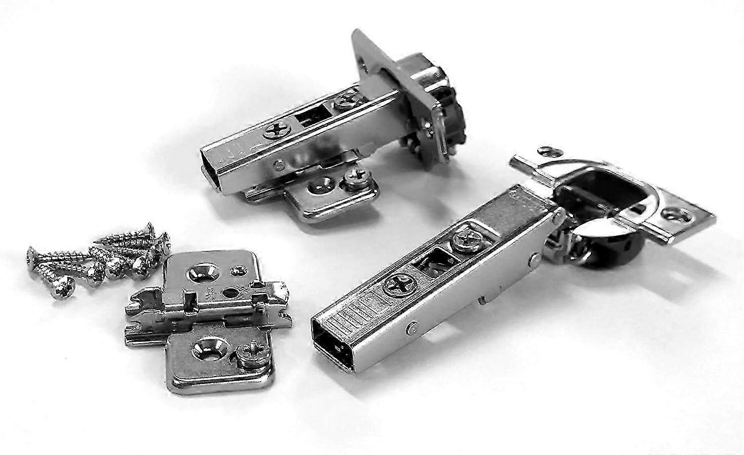 Soft Close Hinges, A Frameless 110 Degree Hinge That is Self Closing & Includes