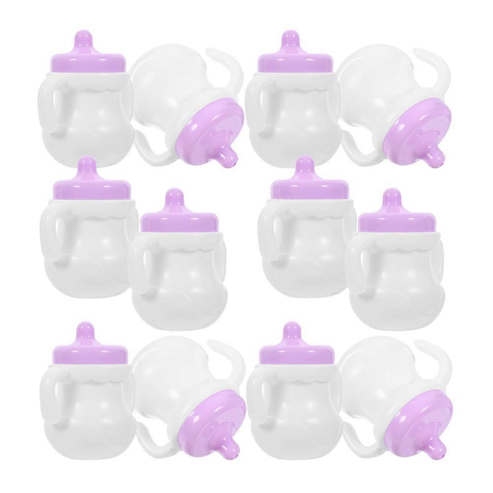 Baby Doll Bottles for Simulation Feeding 12Pcs Pretend Play Accessories