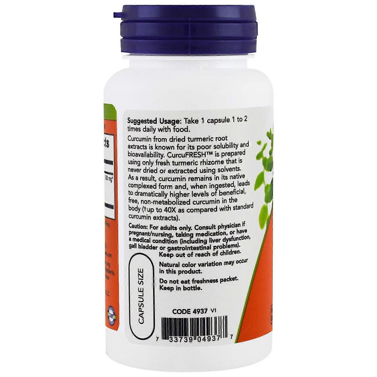 Now Foods, CurcuFresh Curcumin, 60 Veg Capsules