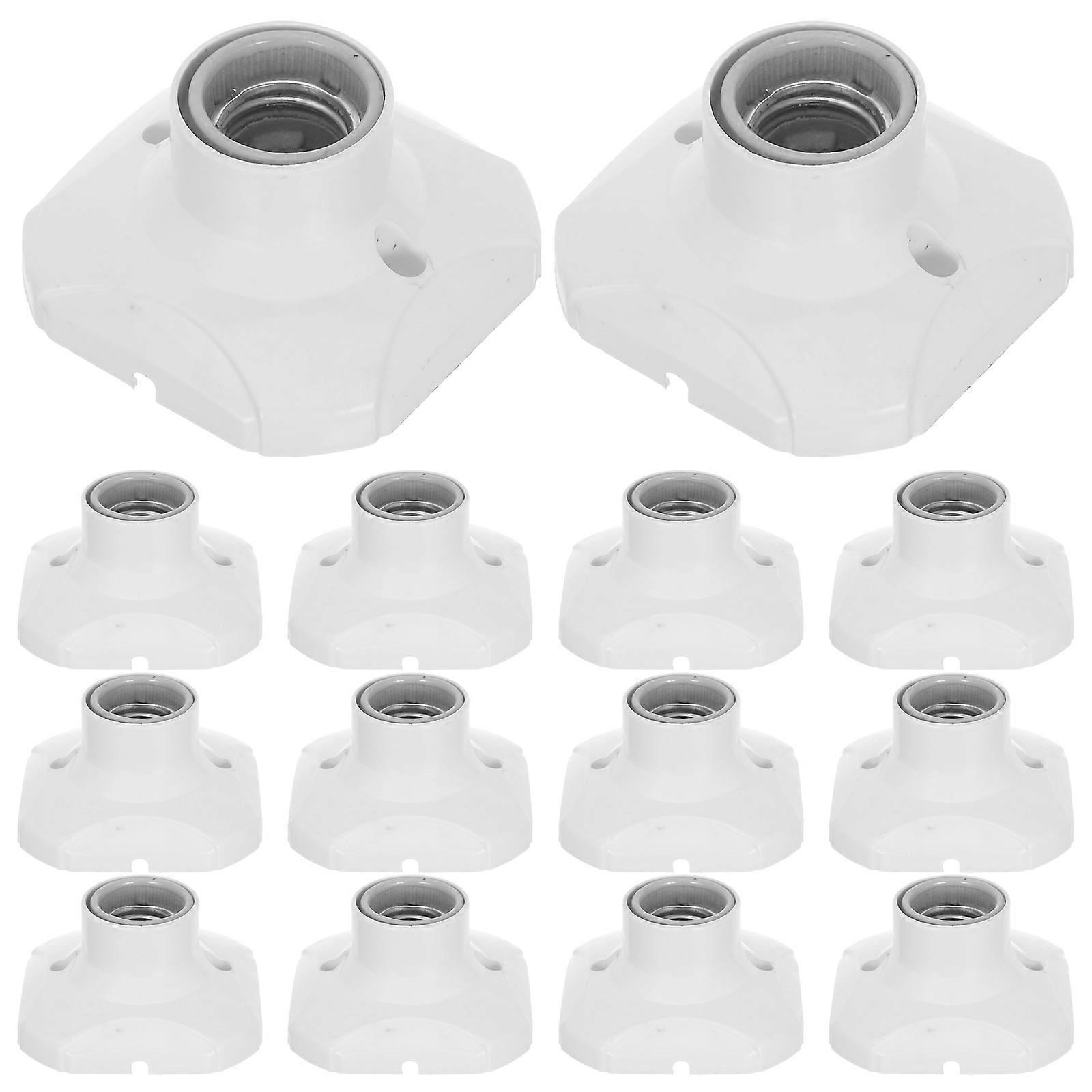 20Pcs E27 Ceramic Lamp Holder for Ceiling Lamp Holder Base Socket