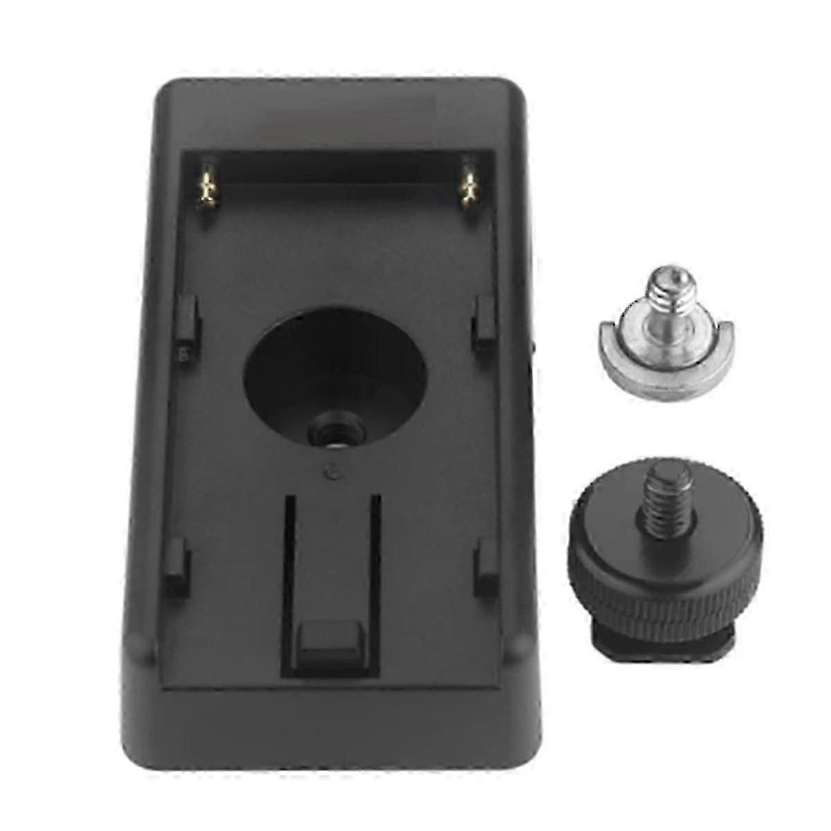 DSLR Camera Clamp NP-F Battery Adapter Plate NP-F Type Batteries 8.4V/7.4V Output Port DC 5.5x2.1mm2025