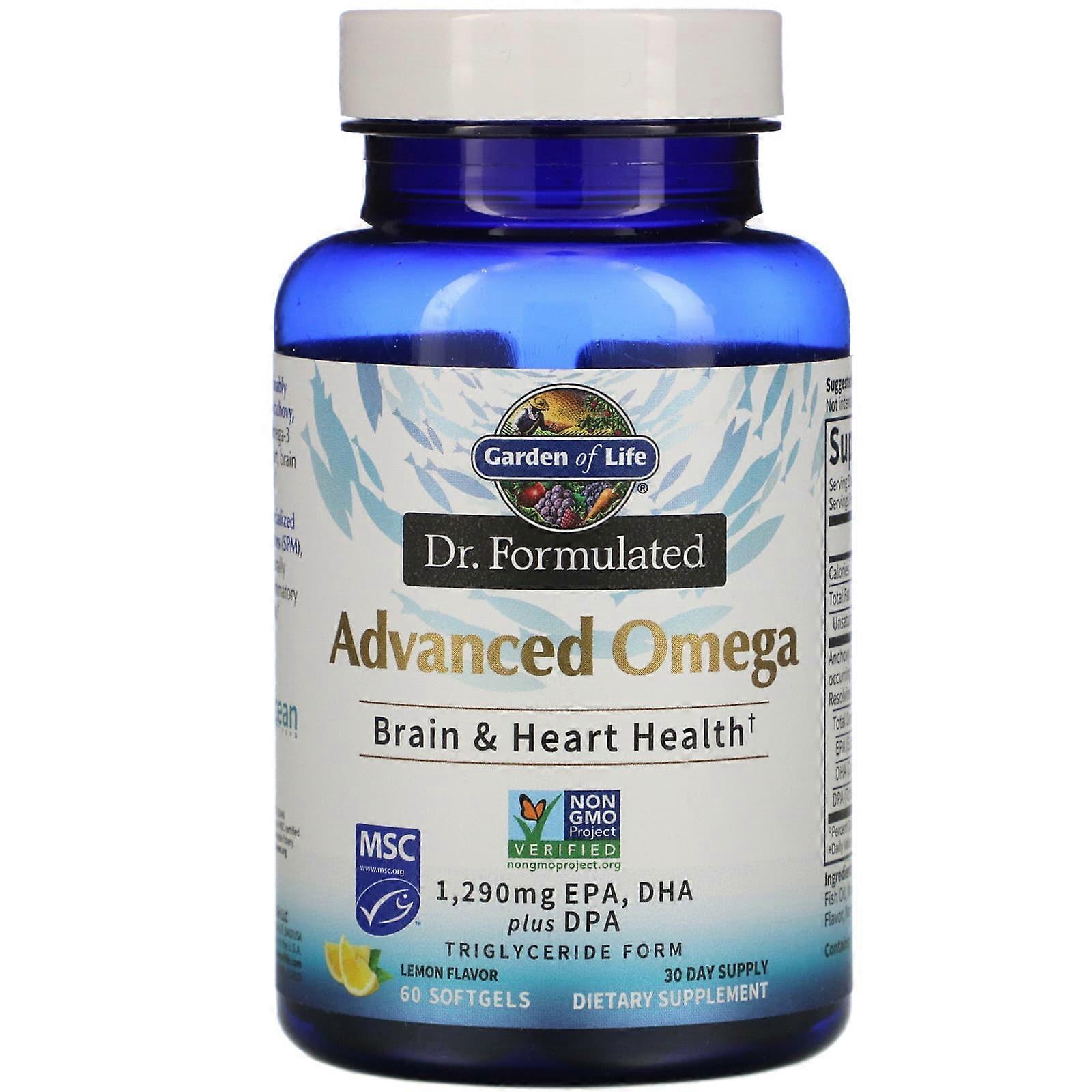 Dr. Formulated, Advanced Omega, Lemon, 60 Softgels