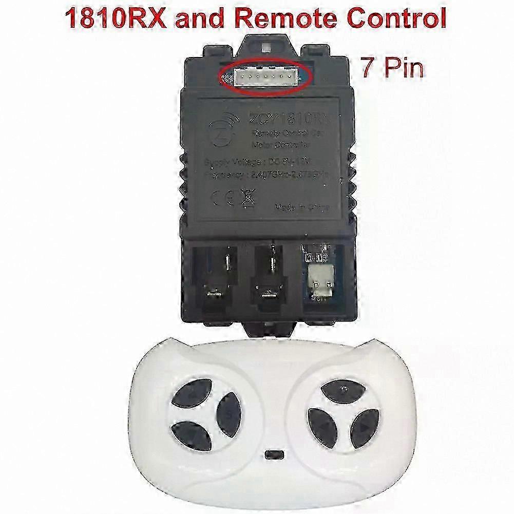 6-12V Control Box for Kids Ride-On Car with 5-Pin & 7-Pin Remote Control Receiver Controller