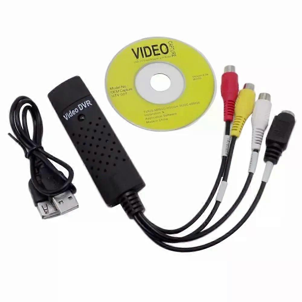 USB20 VHS To DVD Converter Convert Analog Video To Digital Format Audio Video DVD VHS Record Capture Card quality PC adapter