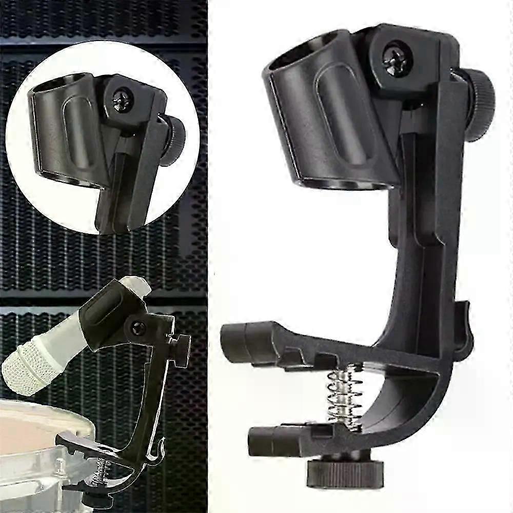 Mic Clamp Stand Instrument Accessories Drum Supplies Clip Holder Drum Microphone Clip Drum Microphone Holder Drum Mic Stand