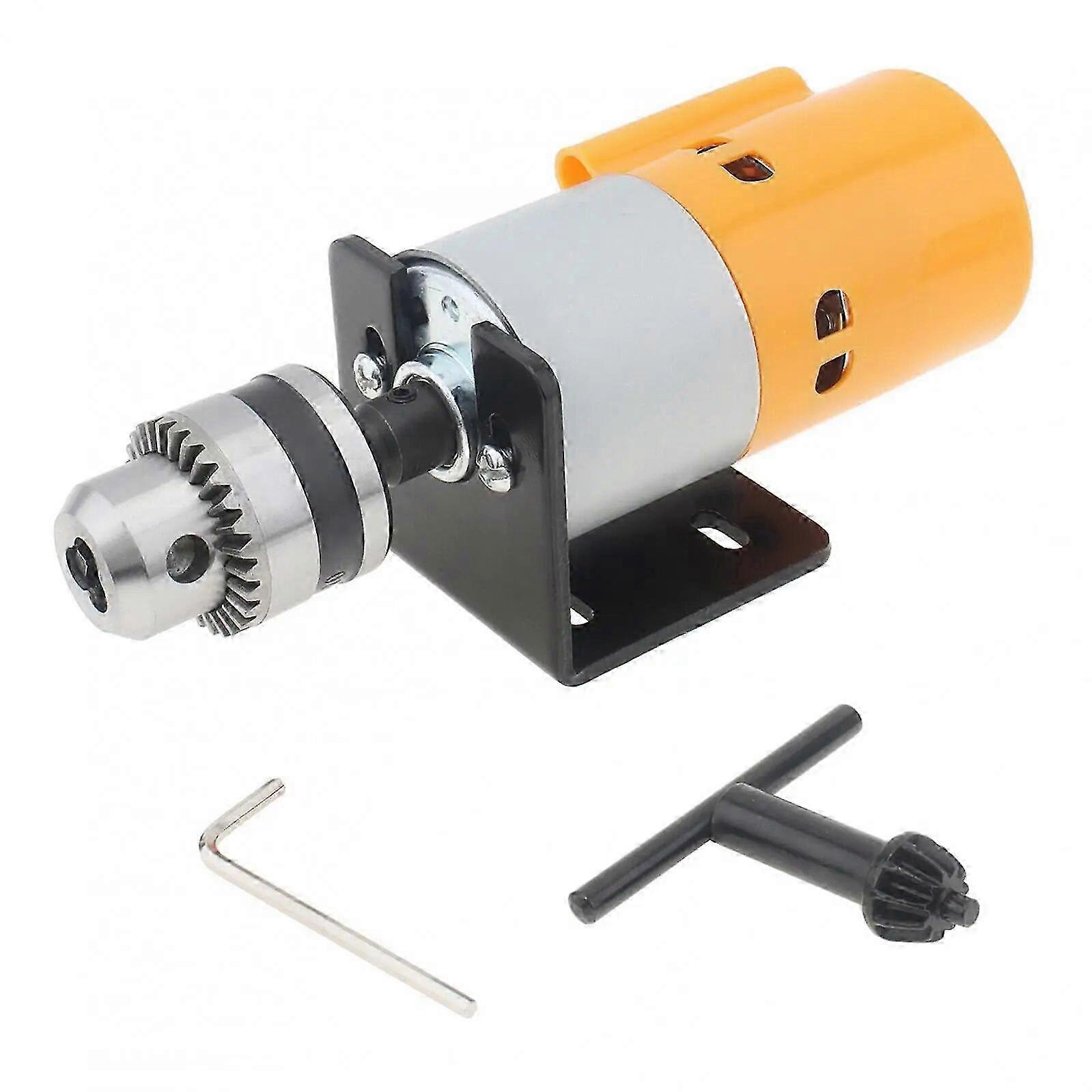 12V/24V 775 DC Motor Drill Chuck B10 / B12 / JT0 Chuck DIY Table Bench Drill Mounting Bracket Connecting Rod Set for Polishing