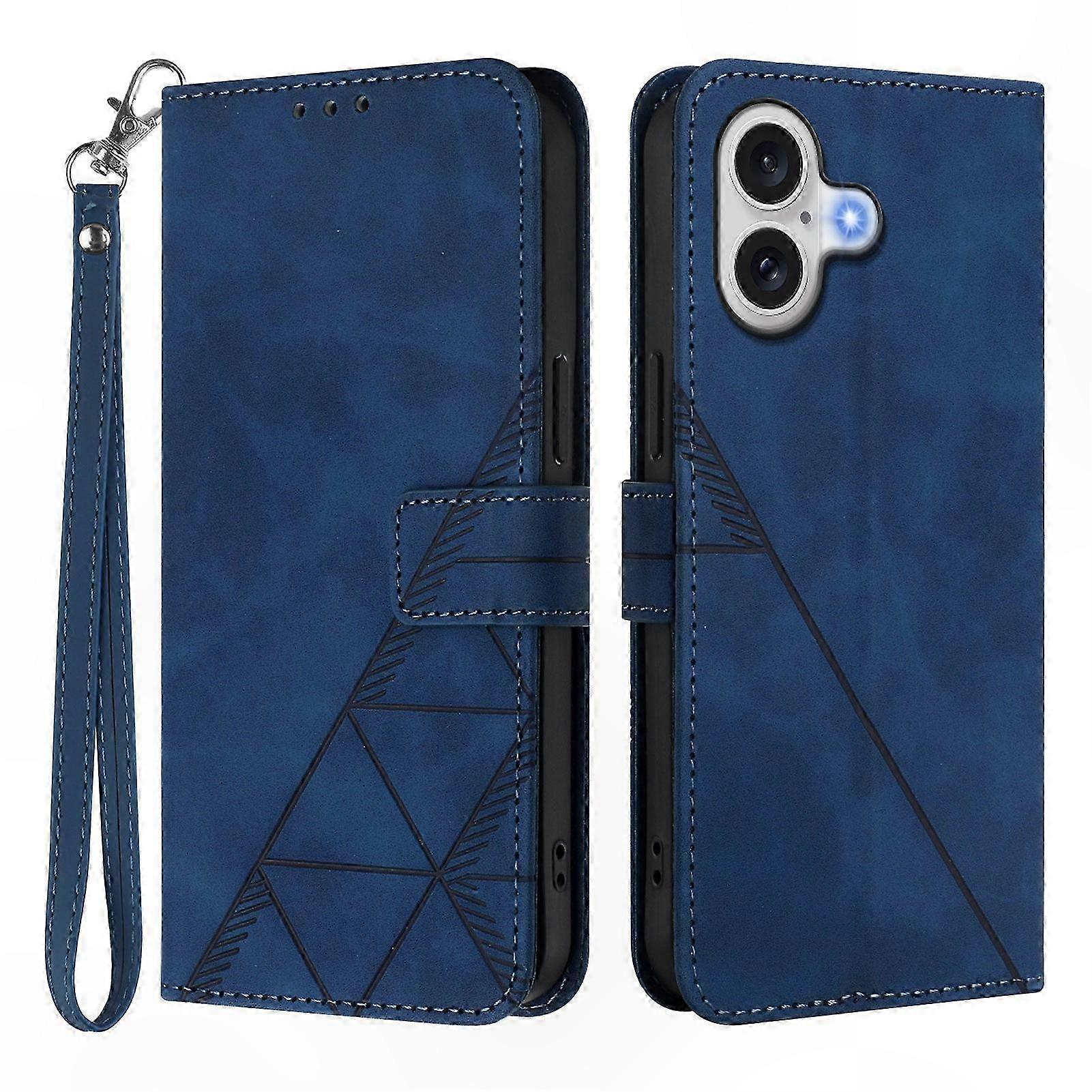 Leather Phone Case with Hand Strap and Wallet Stand for  17 Cover