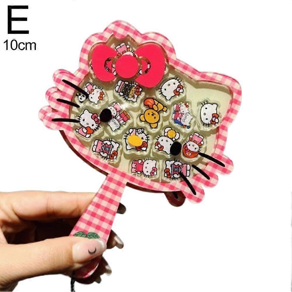 Shake Shake Mirror Cute Girly Design Portable Handheld Mirror With Changeable Styles For Decoration And Makeup
