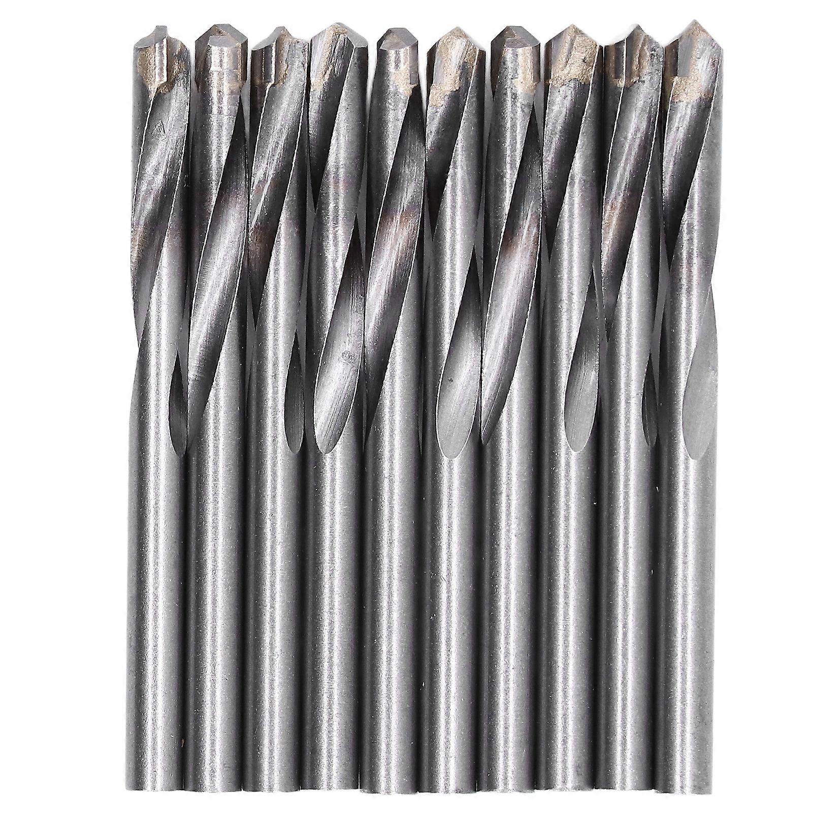 10Pcs Straight Shank Twist Drill Tungsten Steel Engraving Milling Cutter CNC Router Bit 6mm