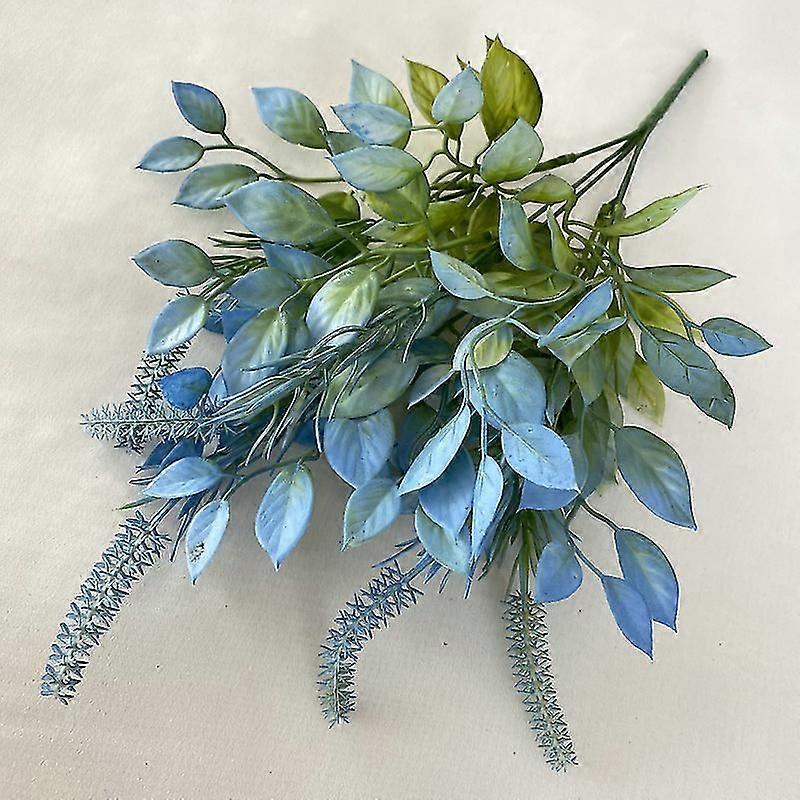 シミュレートされたプラスチックバニーテールグラス家庭用結婚式誕生日パーティーの装飾偽の緑の植物写真小道具の偽の花