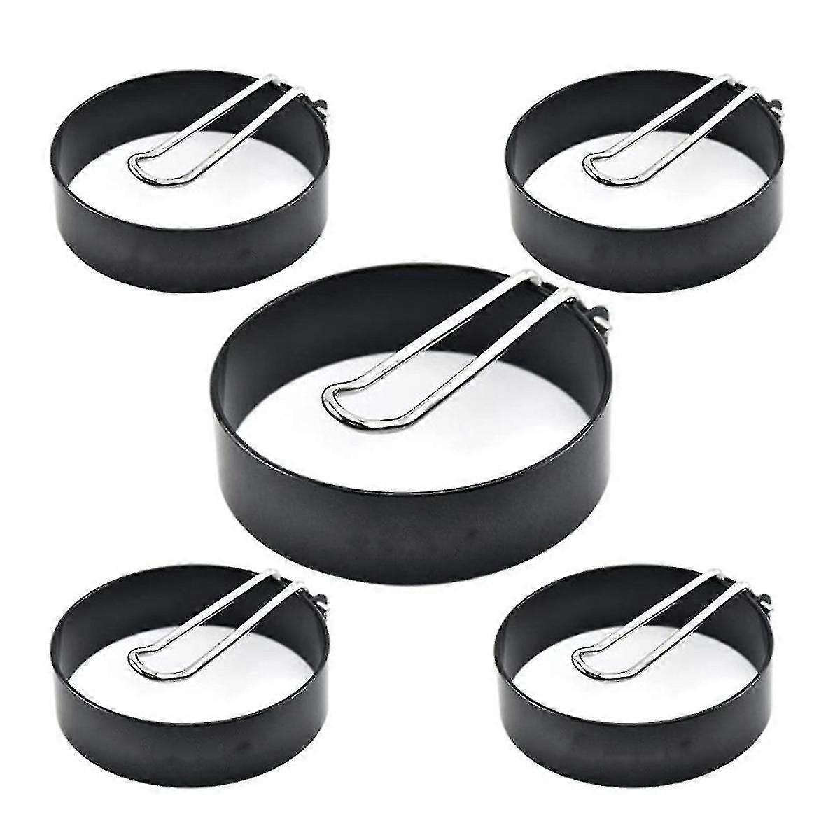 5 Pack Non-stick Egg Rings For Griddle,frying Egg Maker Molds