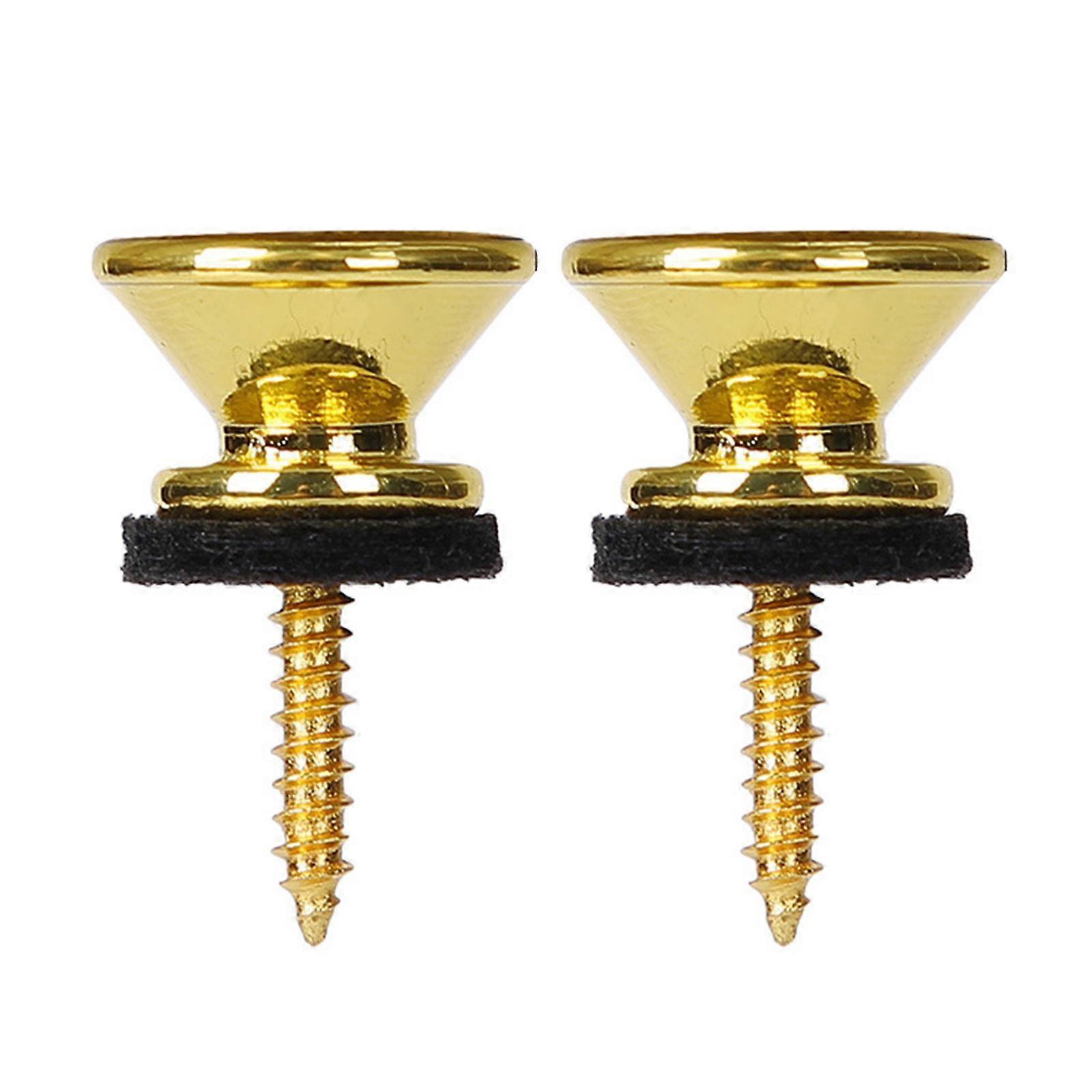 2Pcs Guitar Strap Buttons Locks Guitar Straplocks Strap Retainer Pegs Guitar Straps Lock Straps Button Replacement Sets