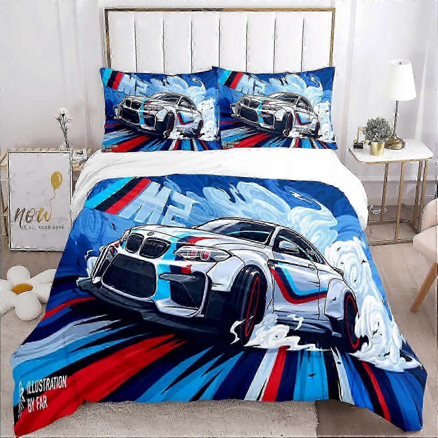 Bedding Set With A Duvet Cover In A B-bmw Pattern 2025