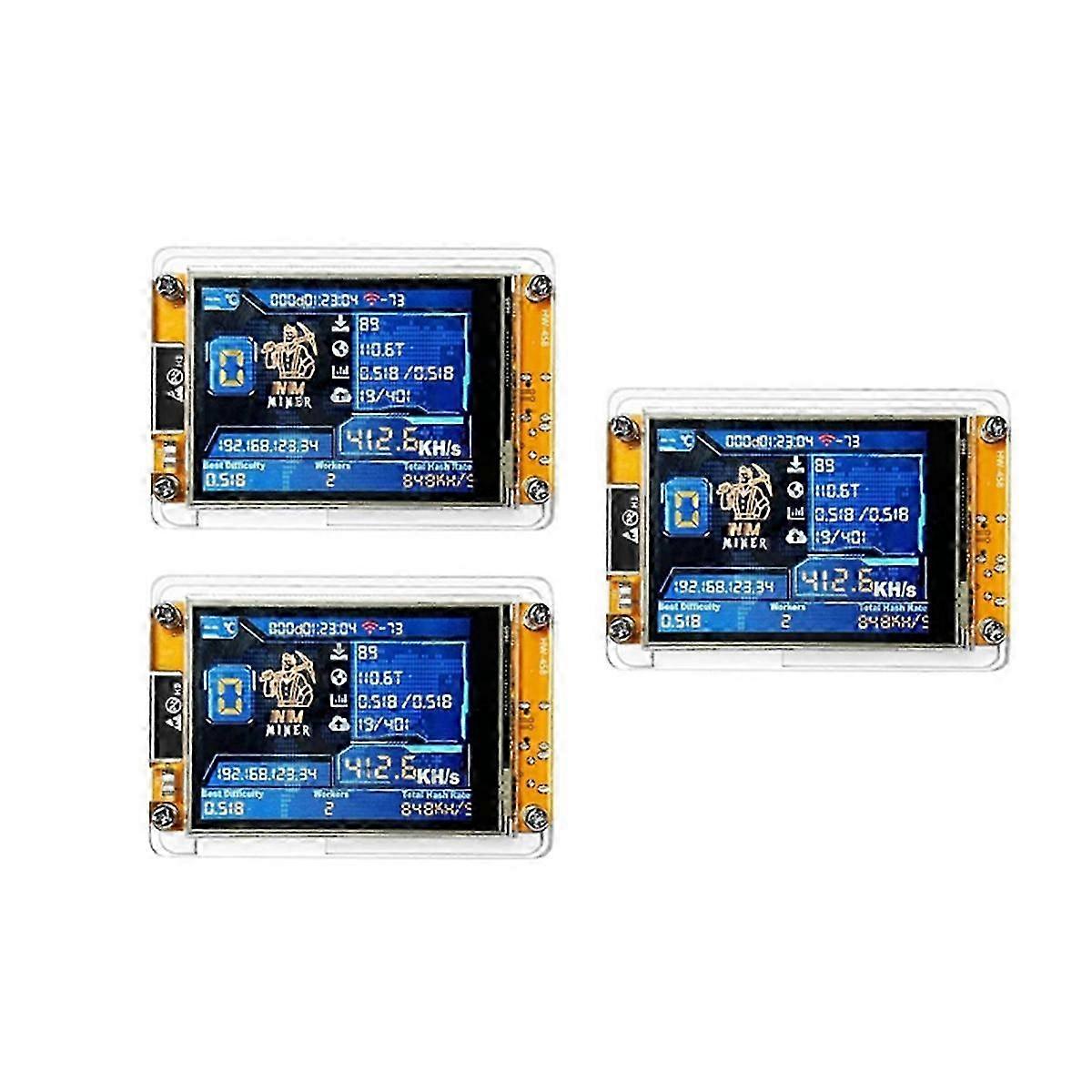 Bitcoin Miner for NerdMiner V2 with 411KH/S Hashrate & 2.8 Inch Display