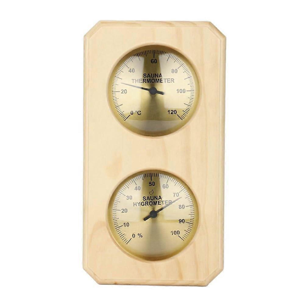 Bimetallic Sauna Thermometer with 2 in 1 Mechanical Hygrometer for Wall Mount Temperature and Humidity Monitoring