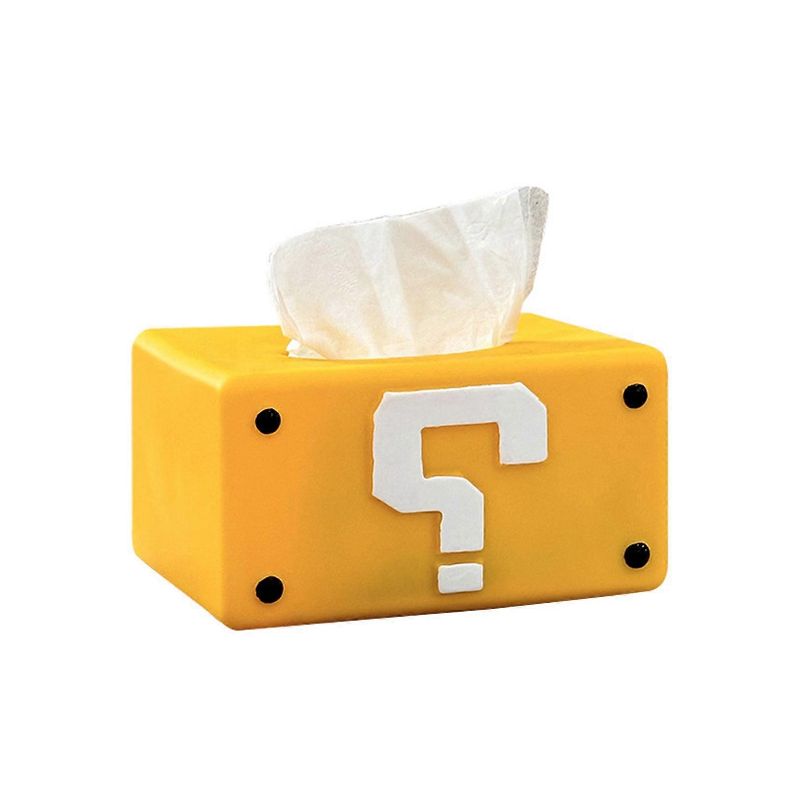 Tissue Container Interesting Question Mark Paper Box Practical Home Accessory Napkin Dispenser For Tabletop Display Multicolor