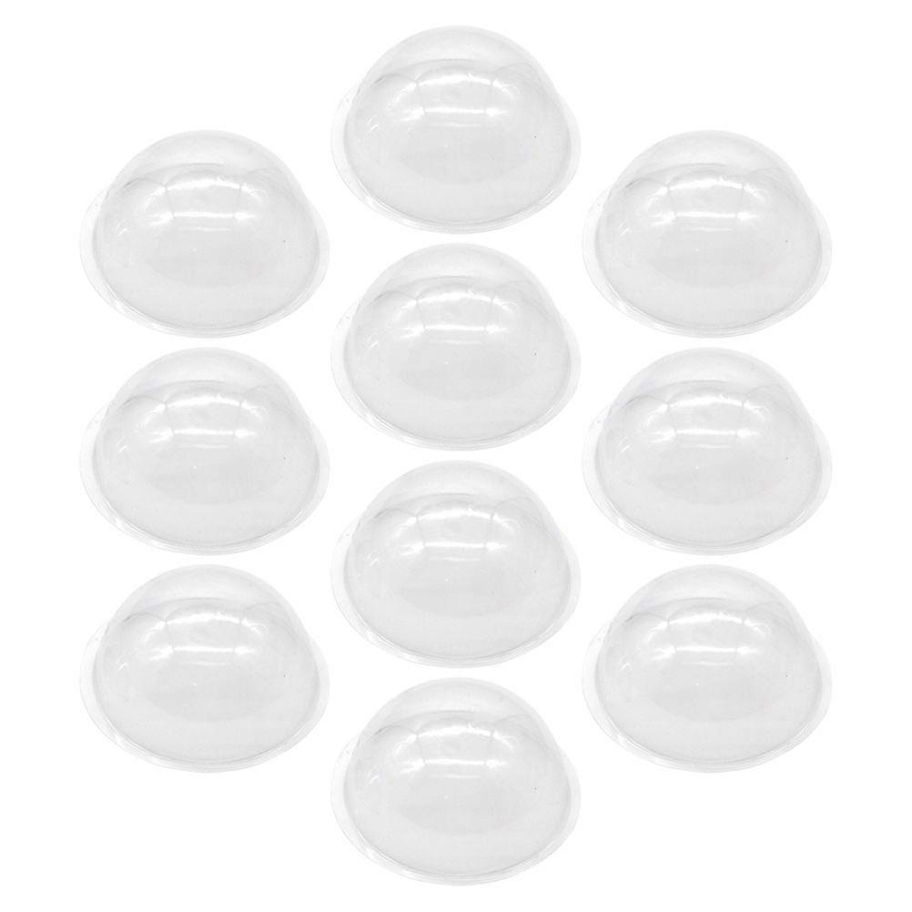 Transparent Half Round Dome Covers for DIY Crafts 10Pcs Pack