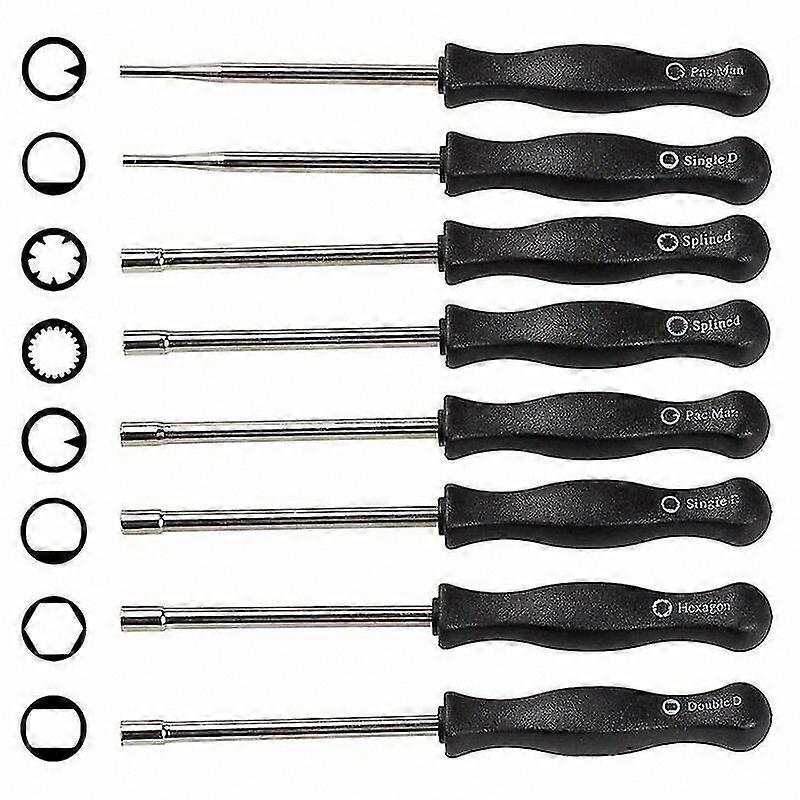 8-Piece Carburetor Screwdriver Set for 2-Stroke Engine Adjustments